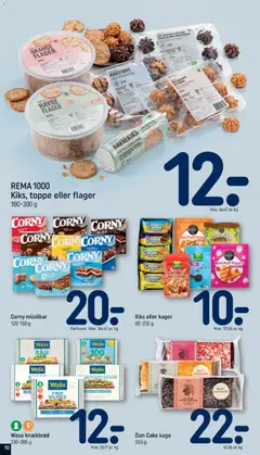 Rema 1000 - Tilbudsavis uge 37 gyldig fra 06/09/2026 | Side: 10 | Produkter: Chokoladekage, Chips, Kakao, Toppe