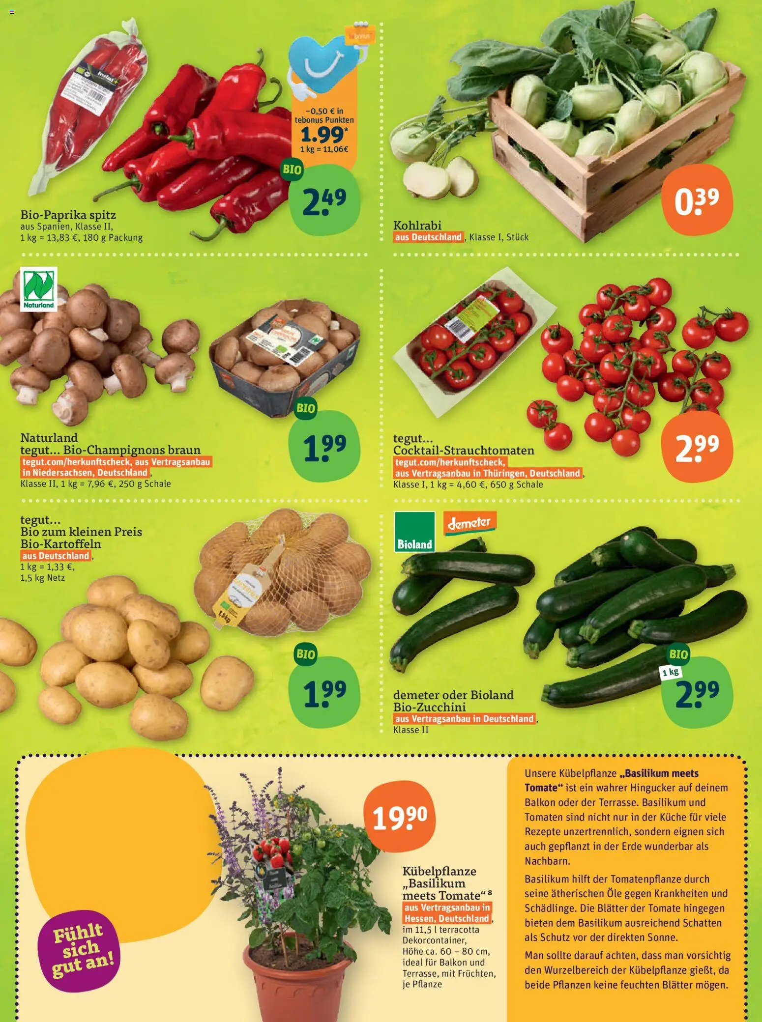 Tegut Prospekt – gültig ab 19.06.2026 | Seite: 4 | Produkte: Küche, Kohlrabi, Tomaten