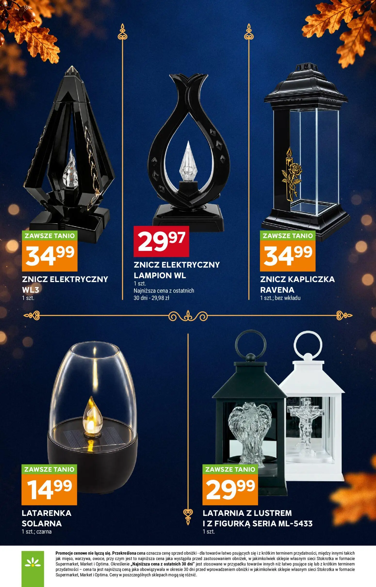 Stokrotka gazetka - Katalog Znicze od 01.10.2026 | Strona: 7 | Produkty: Stokrotka, Znicz kapliczka, Lampion