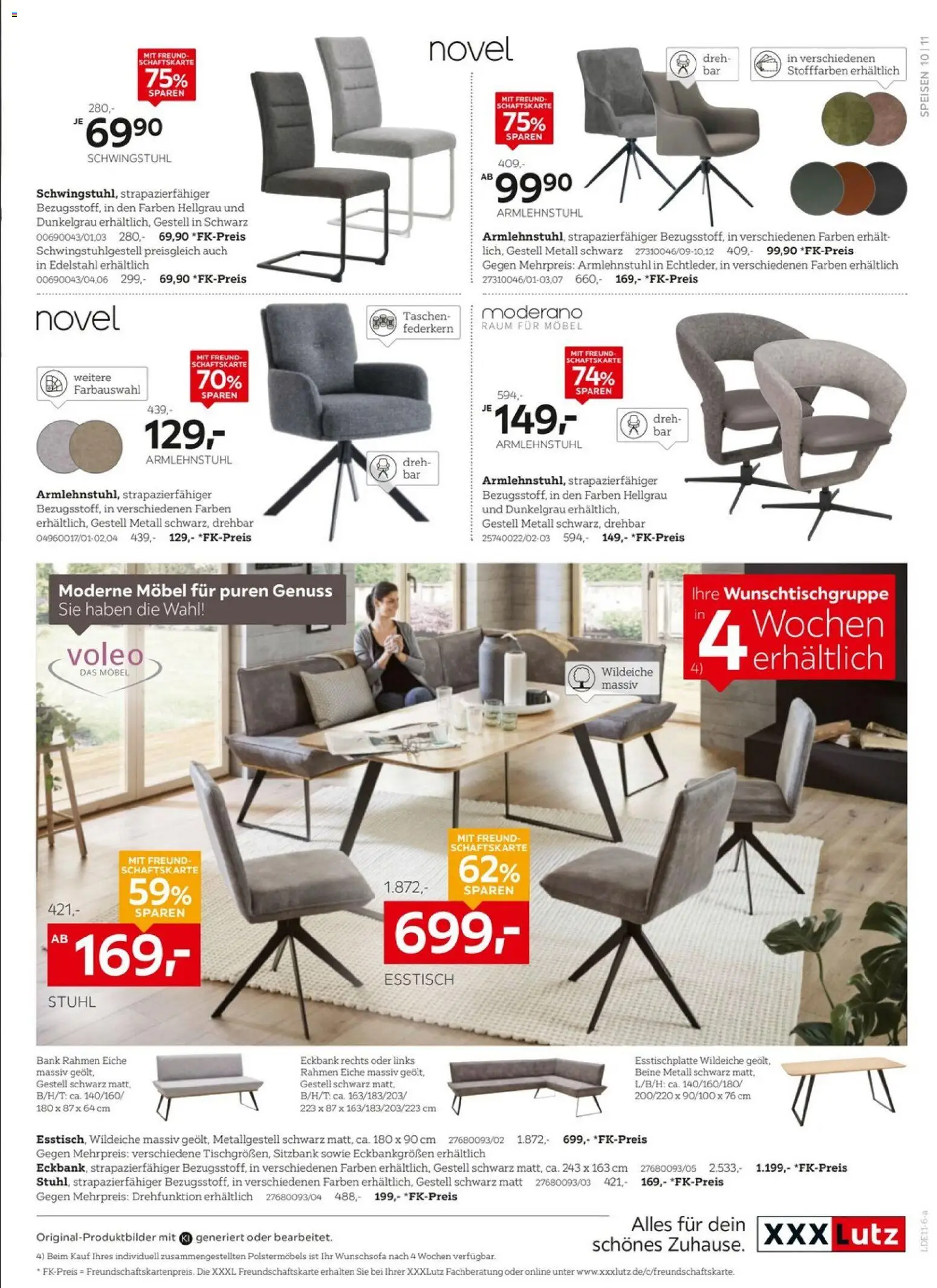 XXXLutz Marken zum Bestpreis – gültig ab 24.10.2026 | Seite: 14 | Produkte: Eckbank, Sitzbank, Taschen, Stuhl