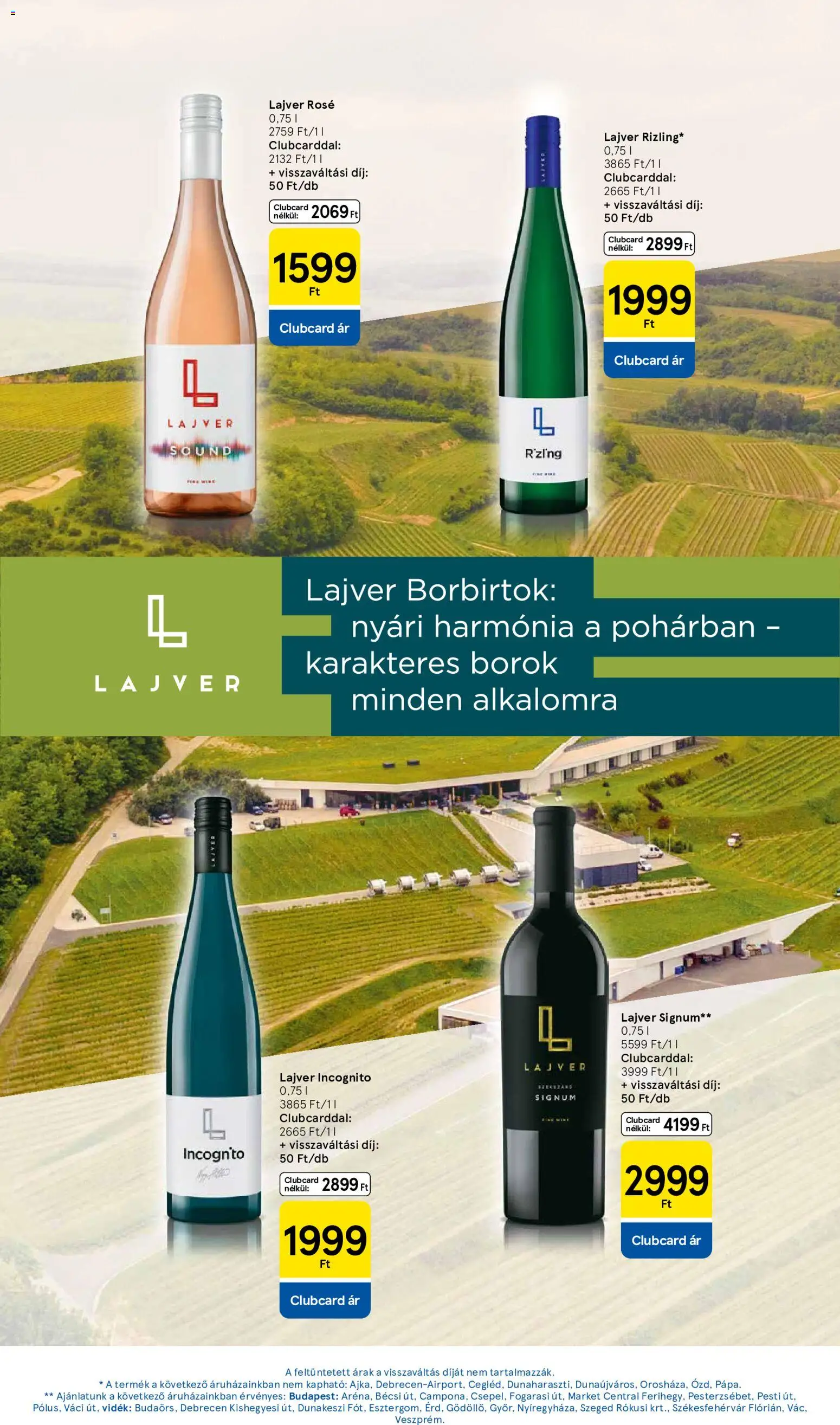 Tesco akciós ujság - amely érvényes a következő dátumtól: 2026.08.18. | Oldal: 23 | Termékek: Rosé