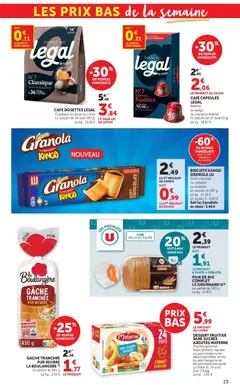 U Express - Prévisualisation de U Express - Les prix bas de la semaine valide à partir de 02.06.2026 | Page: 13 | Produits: Beurre, Pain, Chocolat, Granola