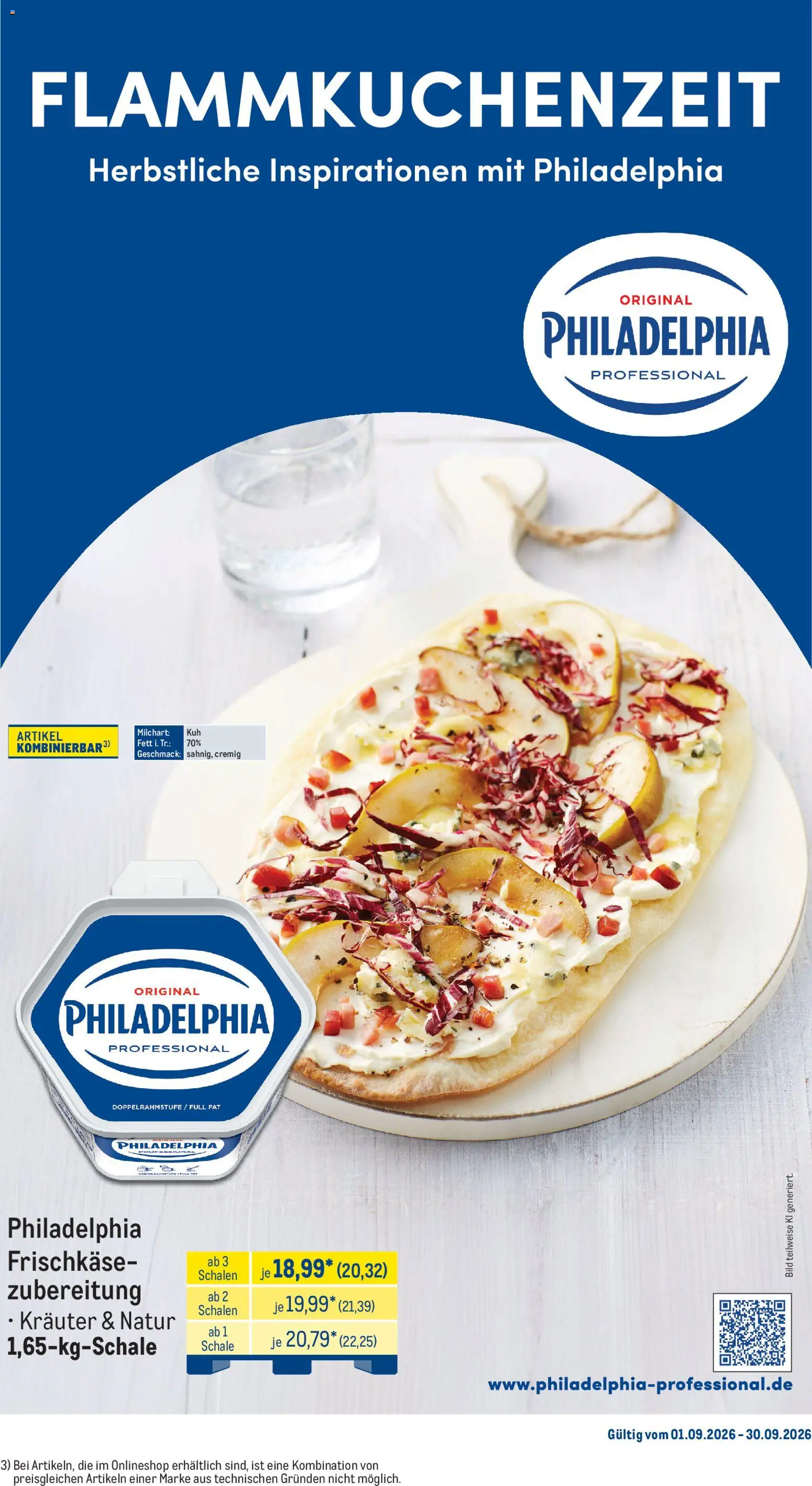 Metro Monats-Menü – gültig ab 01.09.2026 | Seite: 15 | Produkte: Philadelphia, Frischkase