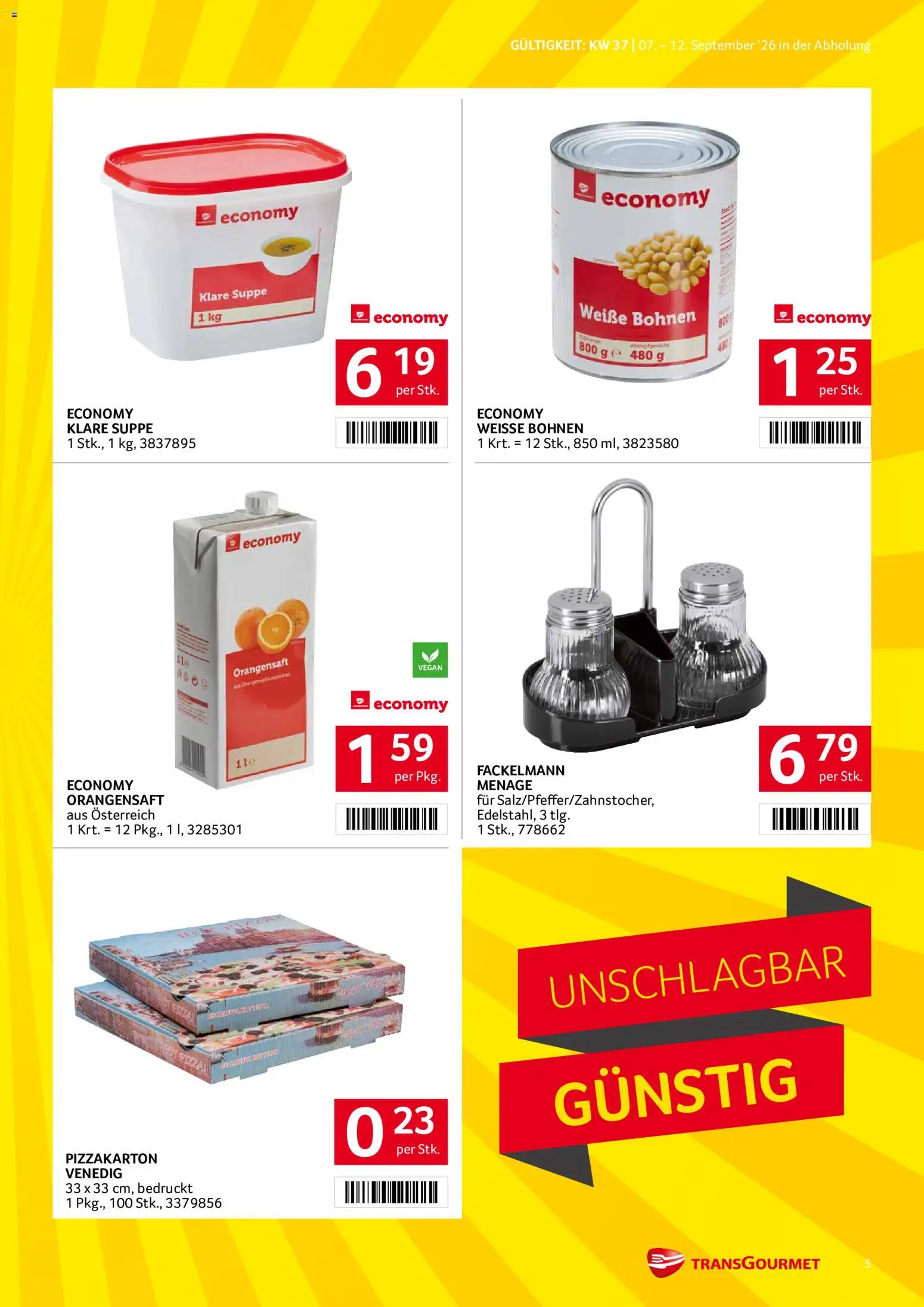 Transgourmet Flugblatt gültig ab 07.09.2026 | Seite: 5