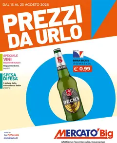 Anteprima del volantino Mercatò volantino Big valido a partire dal 13/08/2026