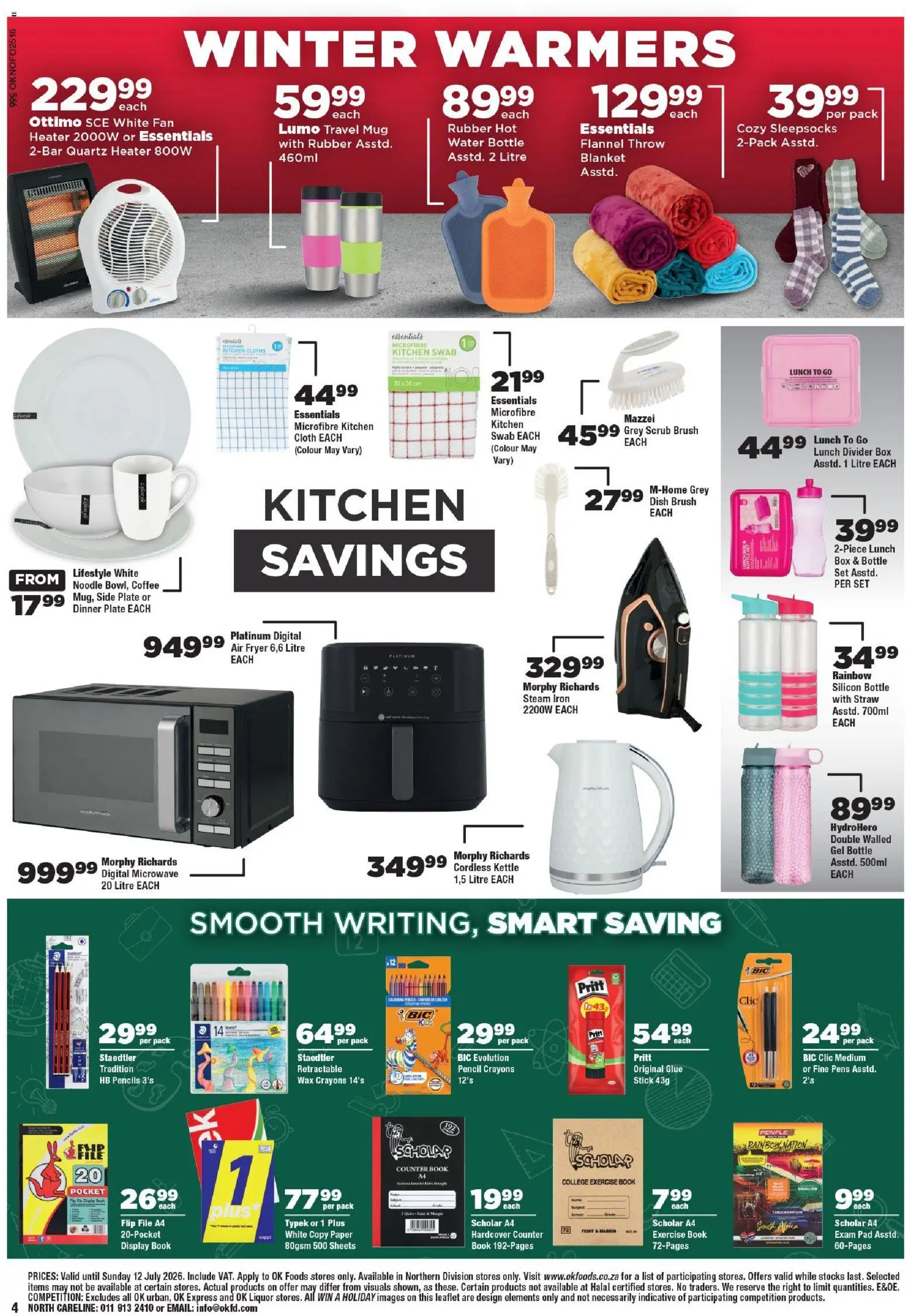 New OK Foods catalogue – valid from 24/06/2026 | Page: 4 | Products: Pencil, Wax, Water, Paper