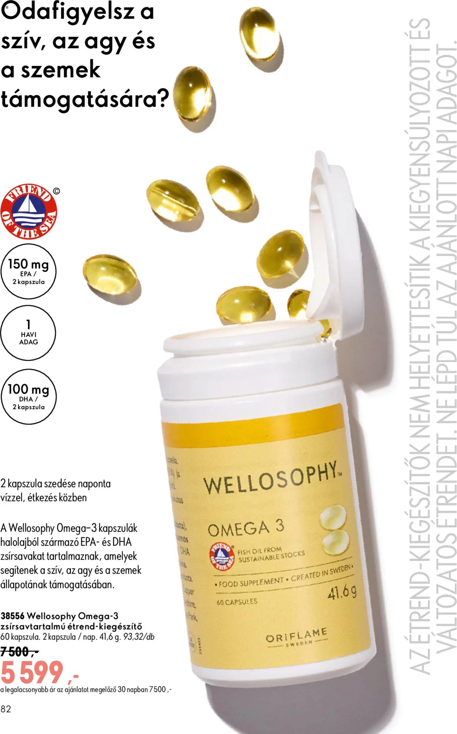 Oriflame akciós ujság - amely érvényes a következő dátumtól: 2026.09.09. | Oldal: 82 | Termékek: Kapszula, Omega 3, Ágy, Omega