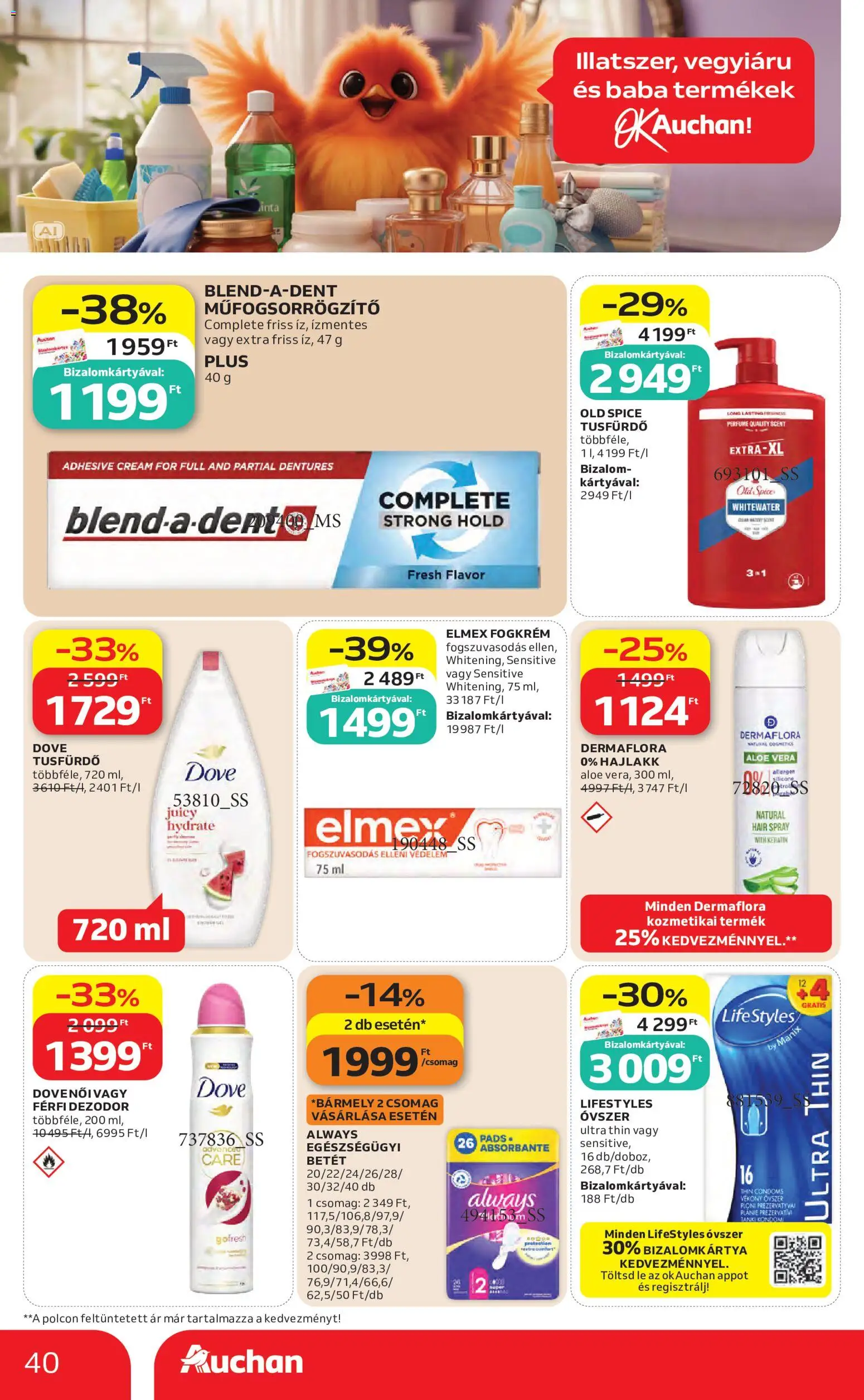 Auchan akciós ujság - amely érvényes a következő dátumtól: 2026.10.08. | Oldal: 40
