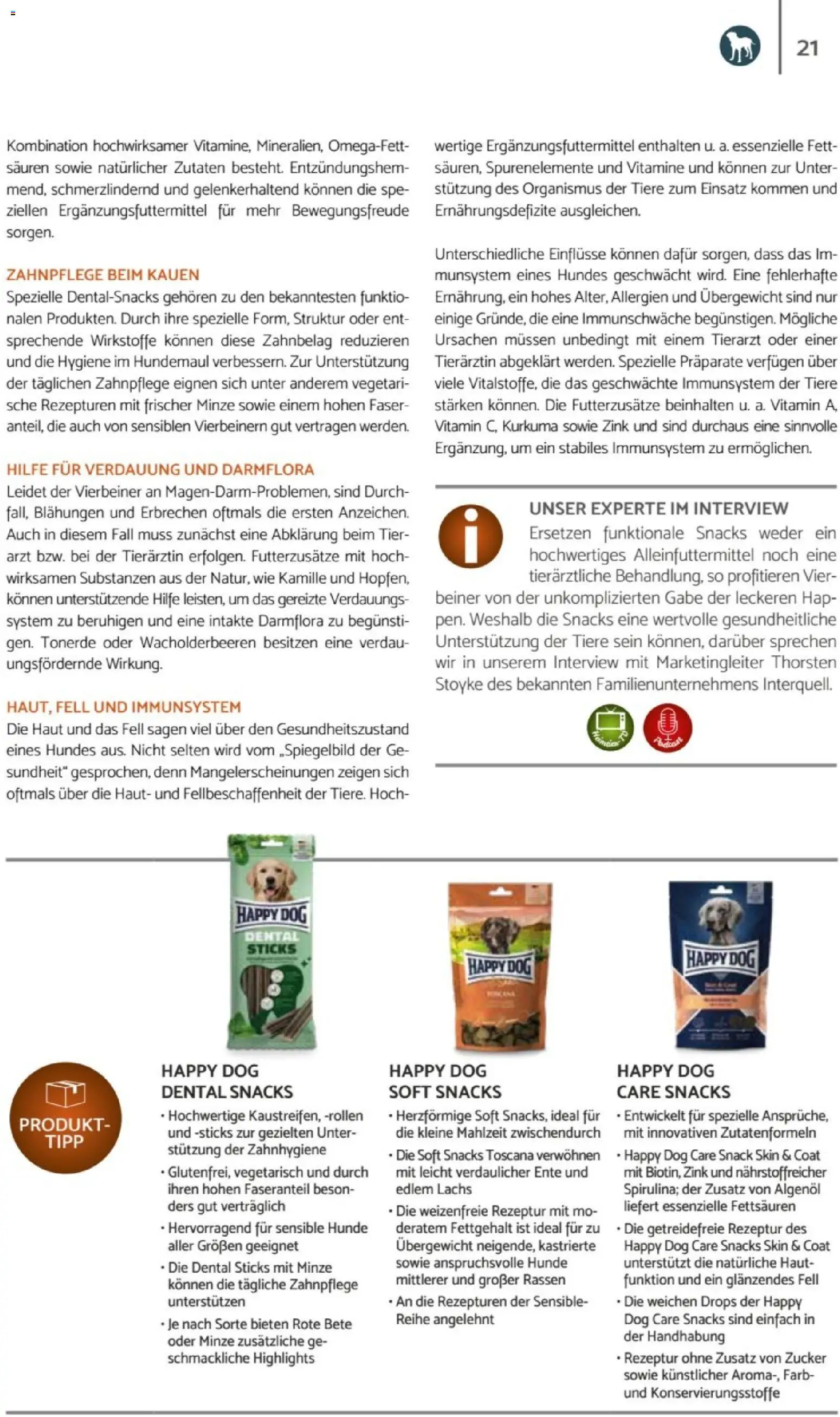 zookauf Heimtier Journal – gültig ab 01.07.2026 | Seite: 21 | Produkte: Lachs, Zucker, Ente