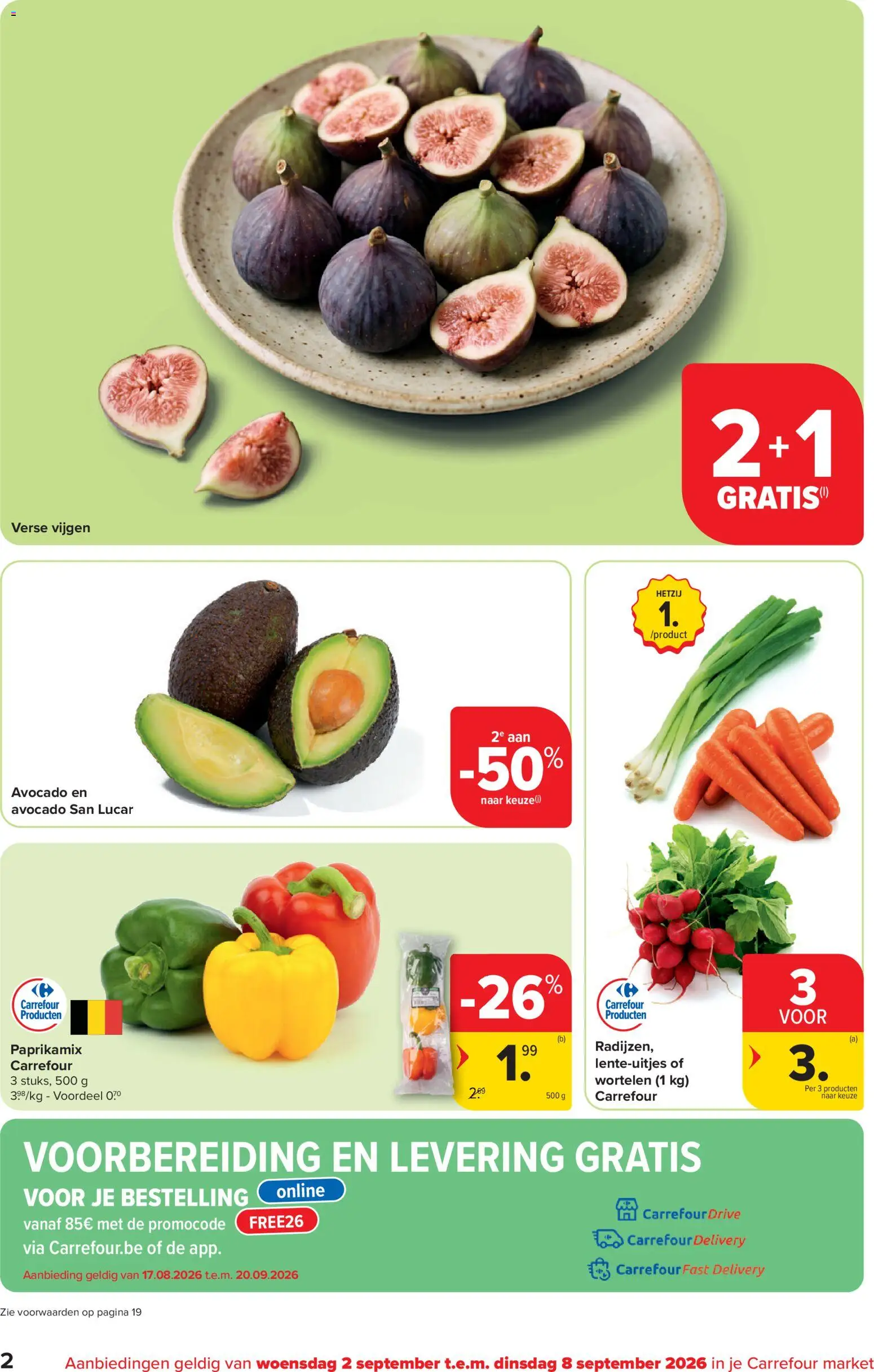 {H1} | Pagina: 2 | Producten: Avocado, Vijgen, Wortelen