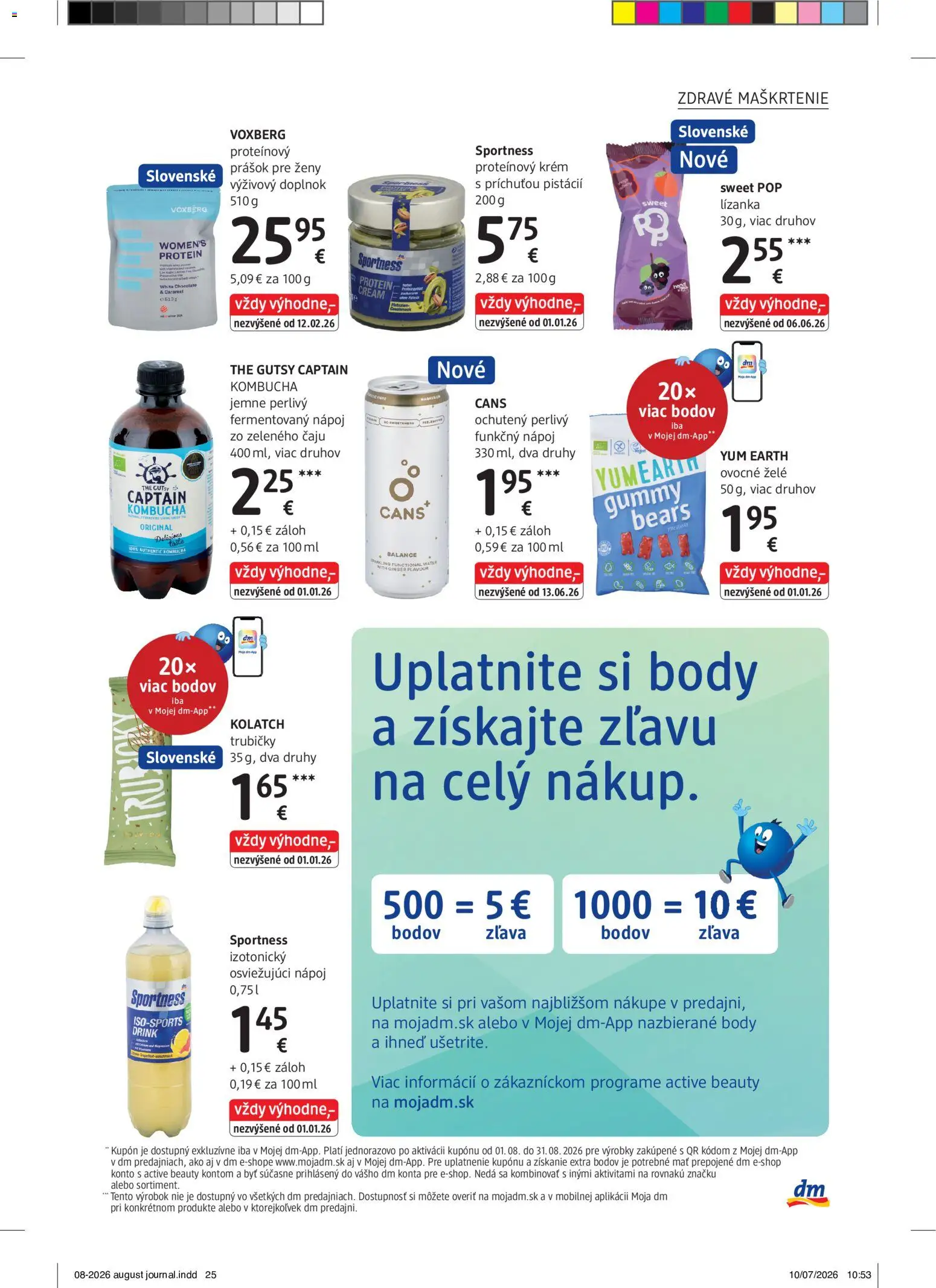 Nové dm drogerie akcie – leták je platný od 01.08.2026 | Strana: 25