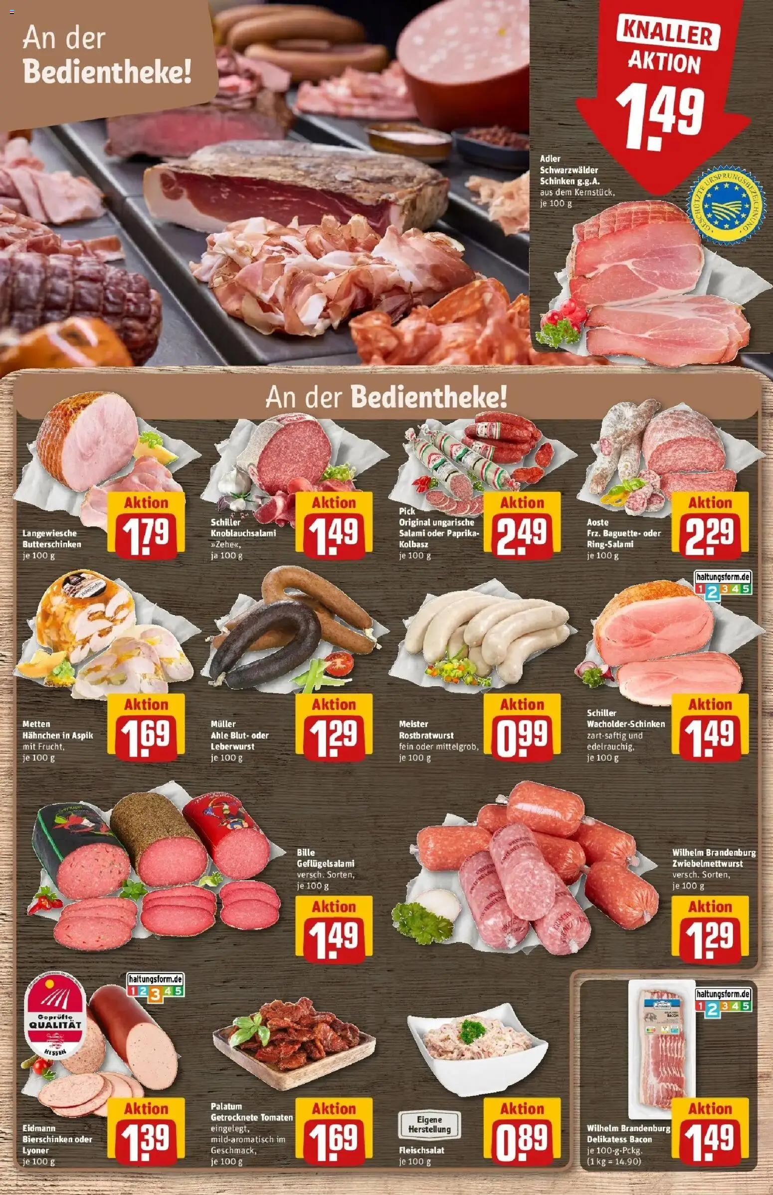REWE Prospekt ab 24.08.2026 zum Blättern » Angebote | Seite: 10 | Produkte: Baguette, Tomaten, Paprika, Schinken