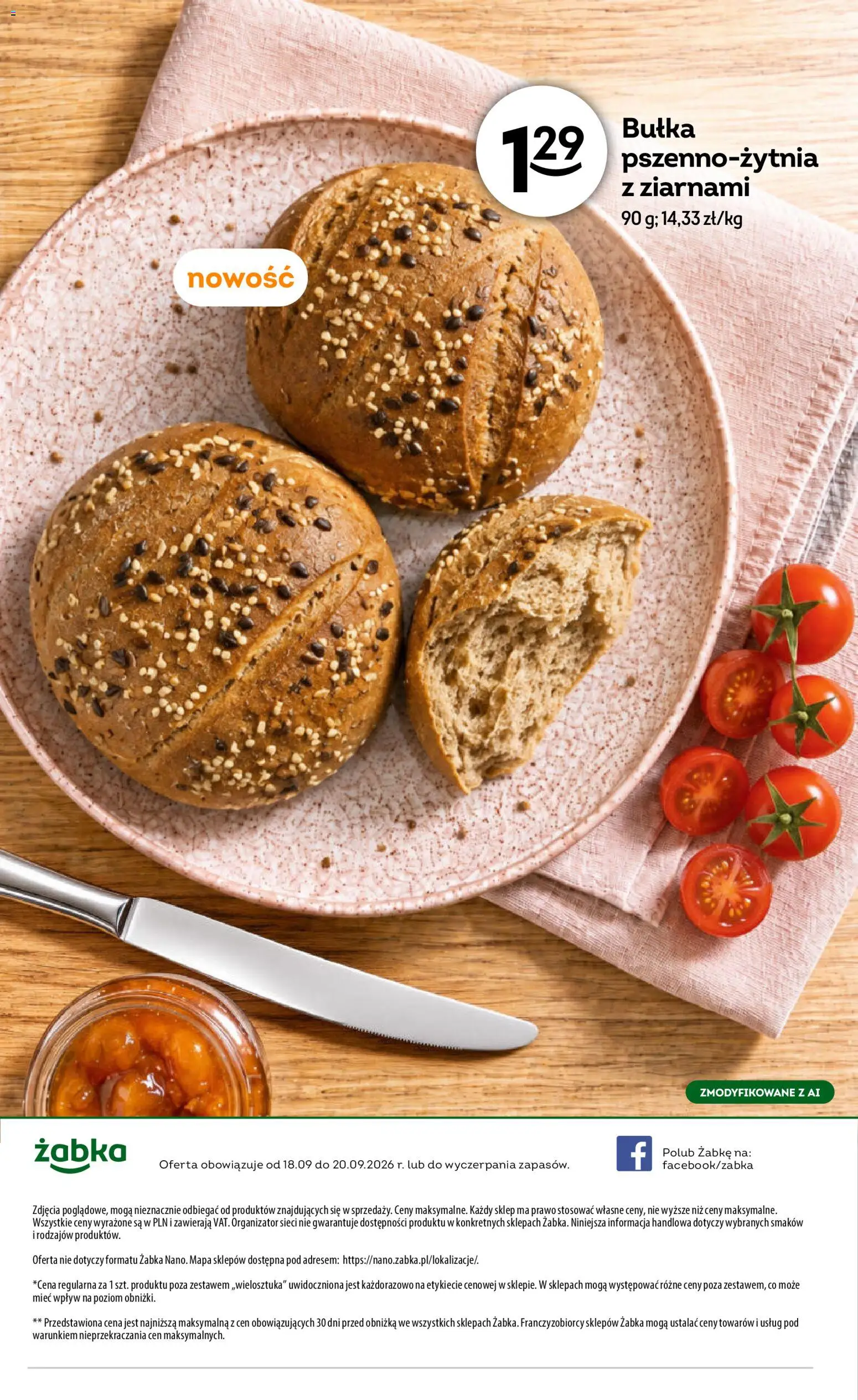 Żabka gazetka - Weekendowe promocje od 18.09.2026 | Strona: 8 | Produkty: Bułka
