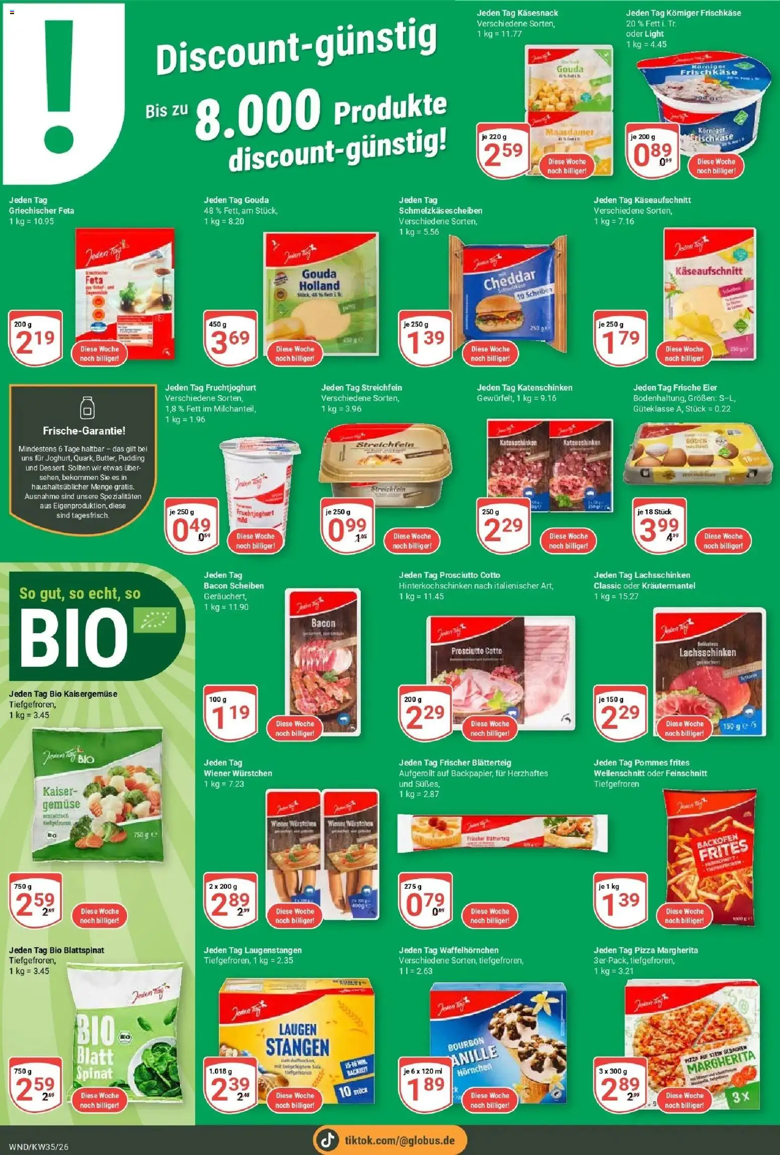 Globus Prospekt St. Wendel (ab 24.08.2026) » Angebote online | Seite: 14 | Produkte: Eier, Spezialitäten, Pommes frites, Backofen