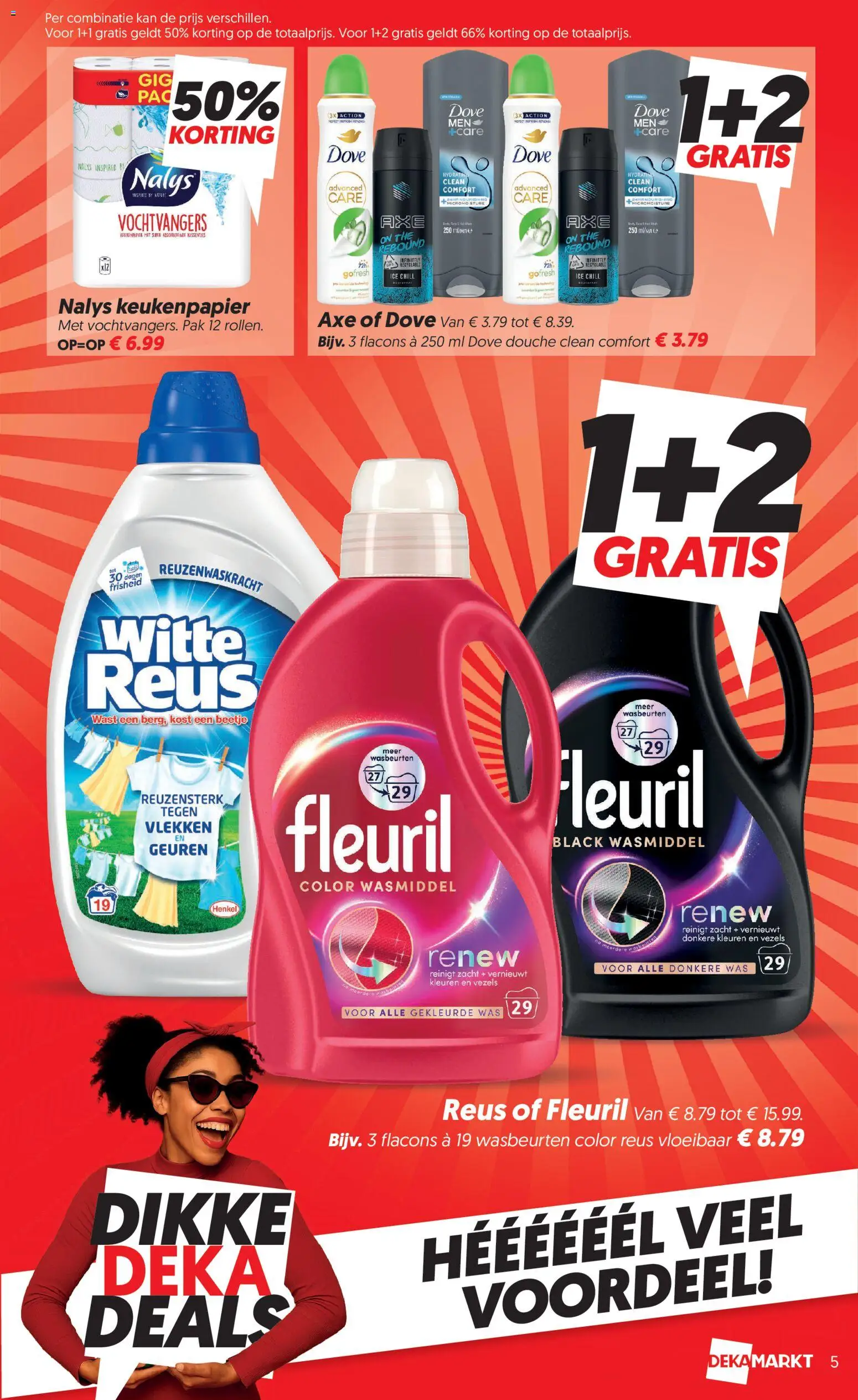 {H1} | Pagina: 5 | Producten: Wasmiddel, Keukenpapier, Douche, Was