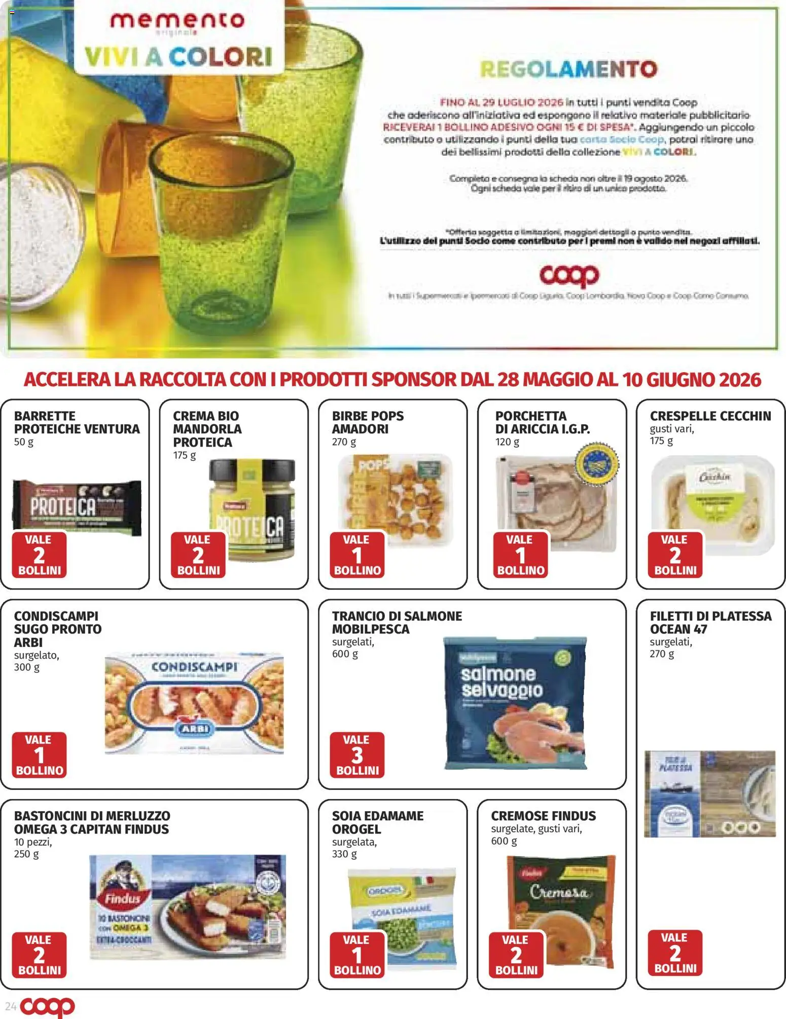 Volantino COOP del 28.05.2026 | Pagina: 24 | Prodotti: Porchetta, Crema, Merluzzo, Sugo
