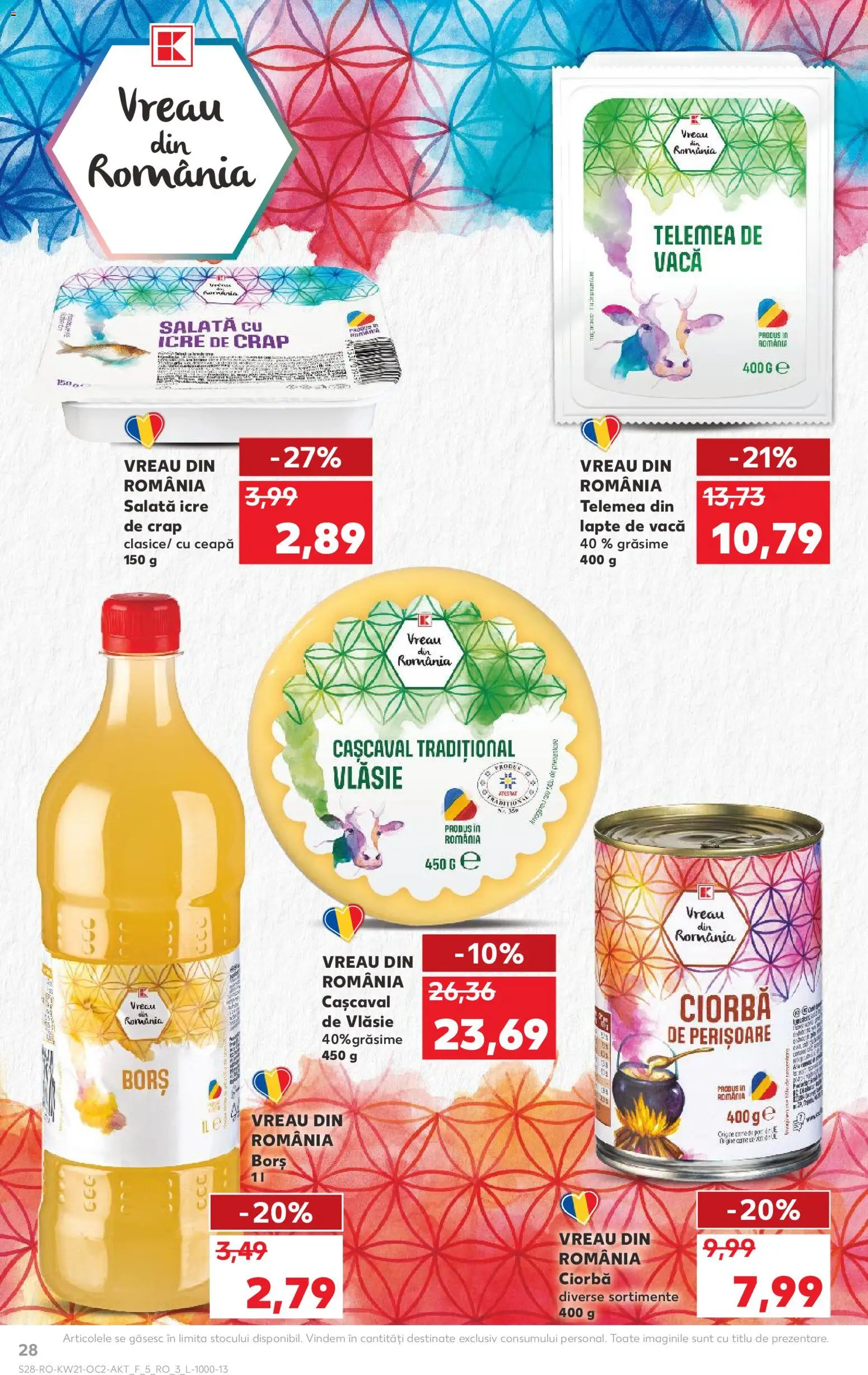 Noul catalog Kaufland – valabil de la 20.05.2026 | Pagină: 28 | Produse: Pc, Cașcaval, Lapte, Ceapă