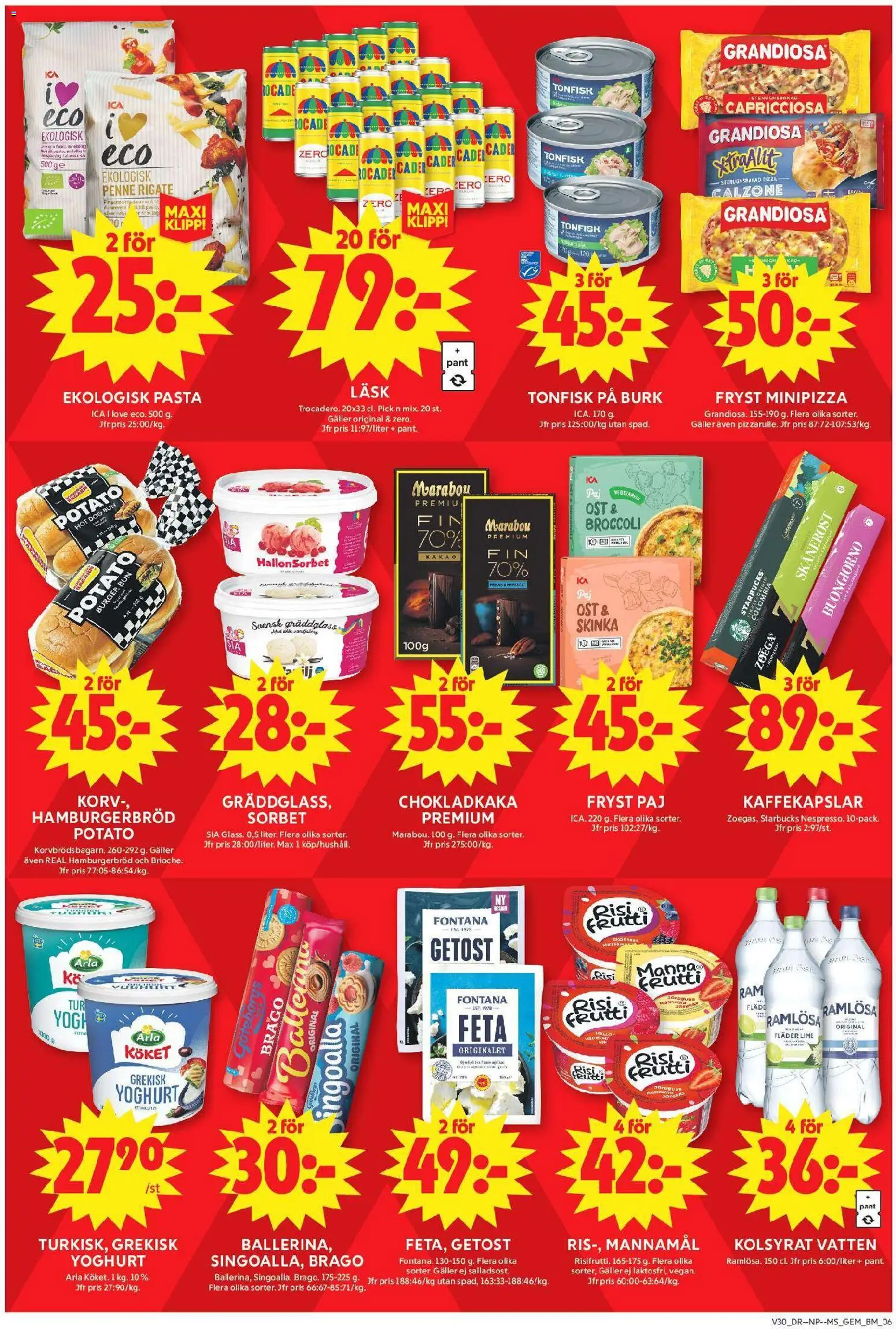 ICA Maxi reklamblad aktuell från 20/07/2026 | Sida: 6 | Produkter: Gem, Ballerina, Getost, Pasta