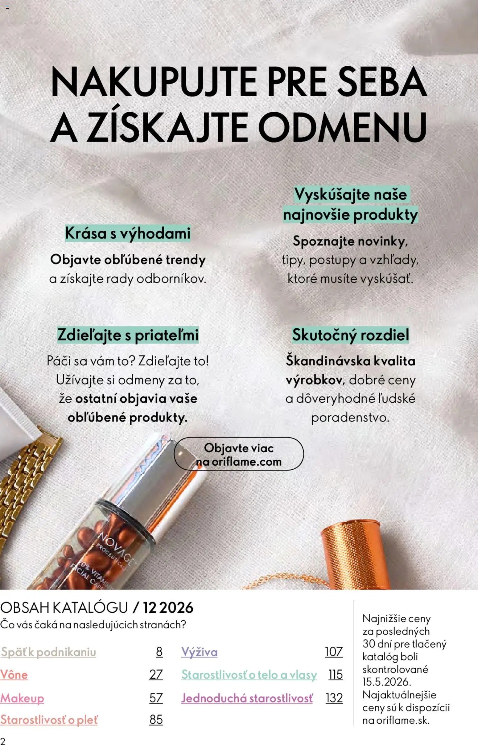Nové Oriflame akcie – leták je platný od 19.08.2026 | Strana: 2