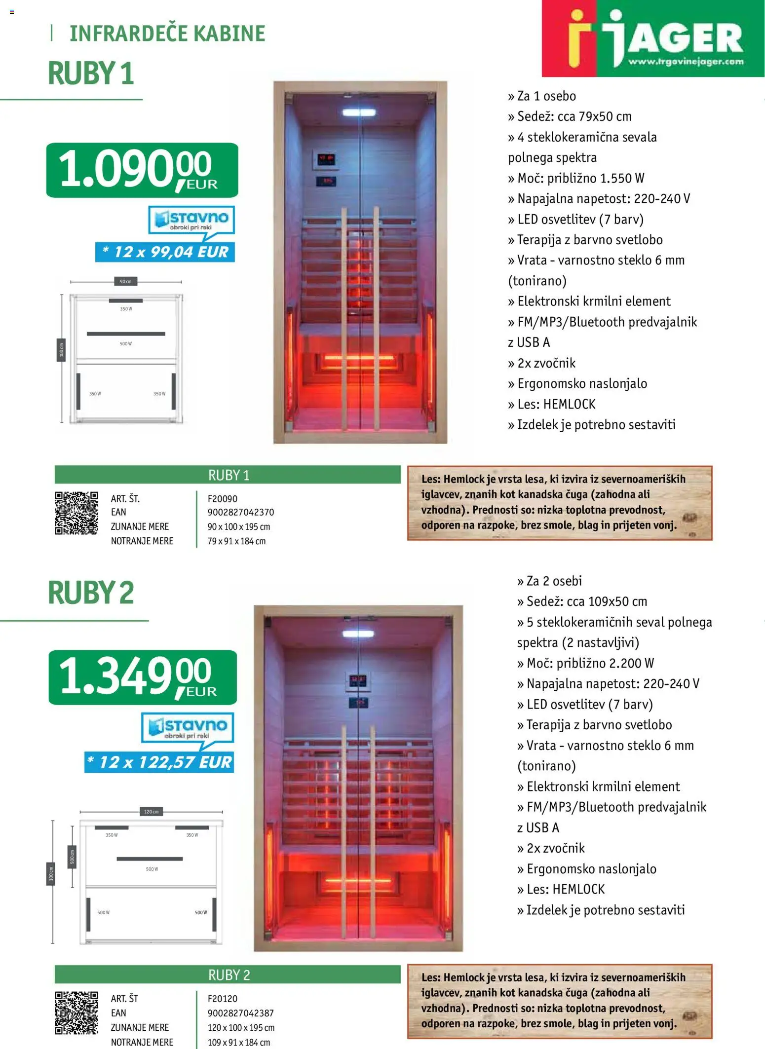Novi Jager katalog ponudbe – veljaven od 01.10.2026 | Stran: 12 | Izdelki: Predvajalnik, Zvocnik, Usb, Vrata