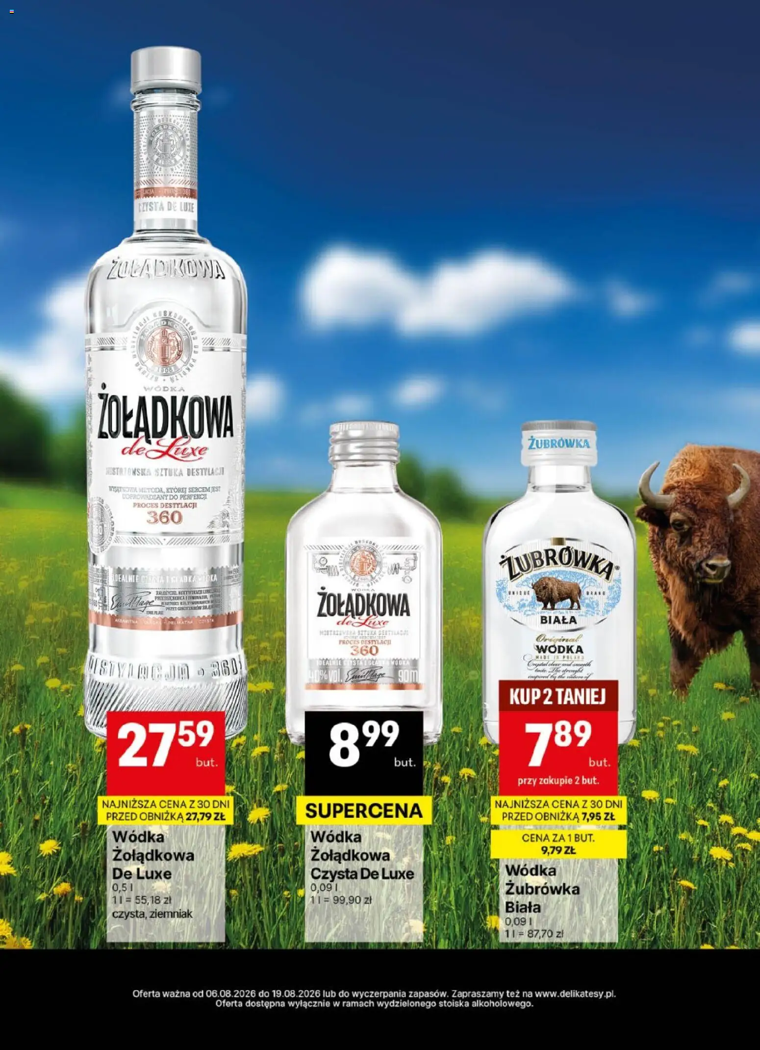 Delikatesy Centrum gazetka - DeliBarek od 06.08.2026 | Strona: 8 | Produkty: Żubrówka, Wódka