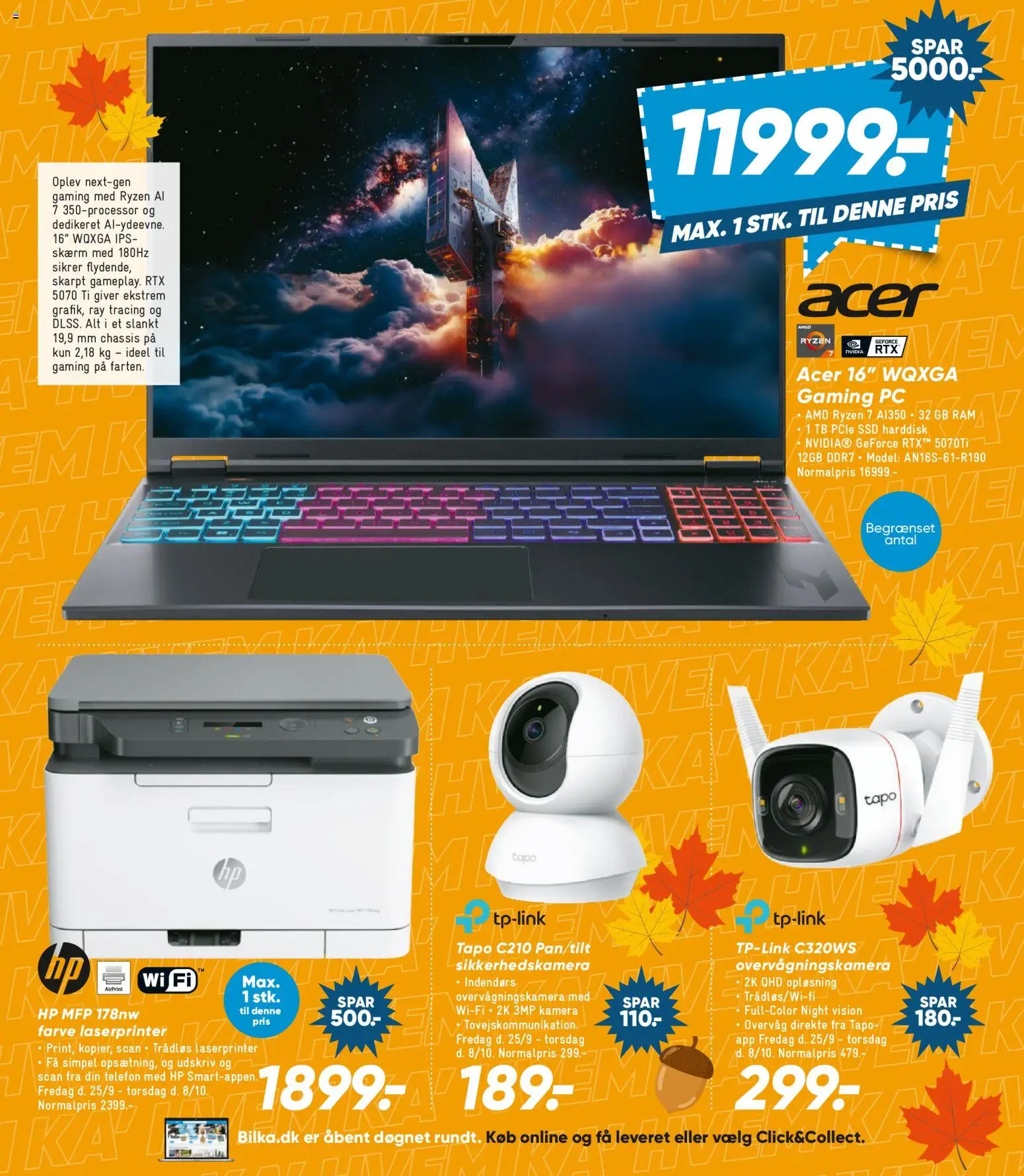 Bilka tilbudsavis – gyldig fra 25/09/2026 | Side: 19 | Produkter: Skærm, PC, Kamera, SSD