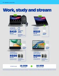Telkom specials catalogue – valid from 07/09/2026 | Page: 26 | Products: Data, Sim, Backpack, Laptop