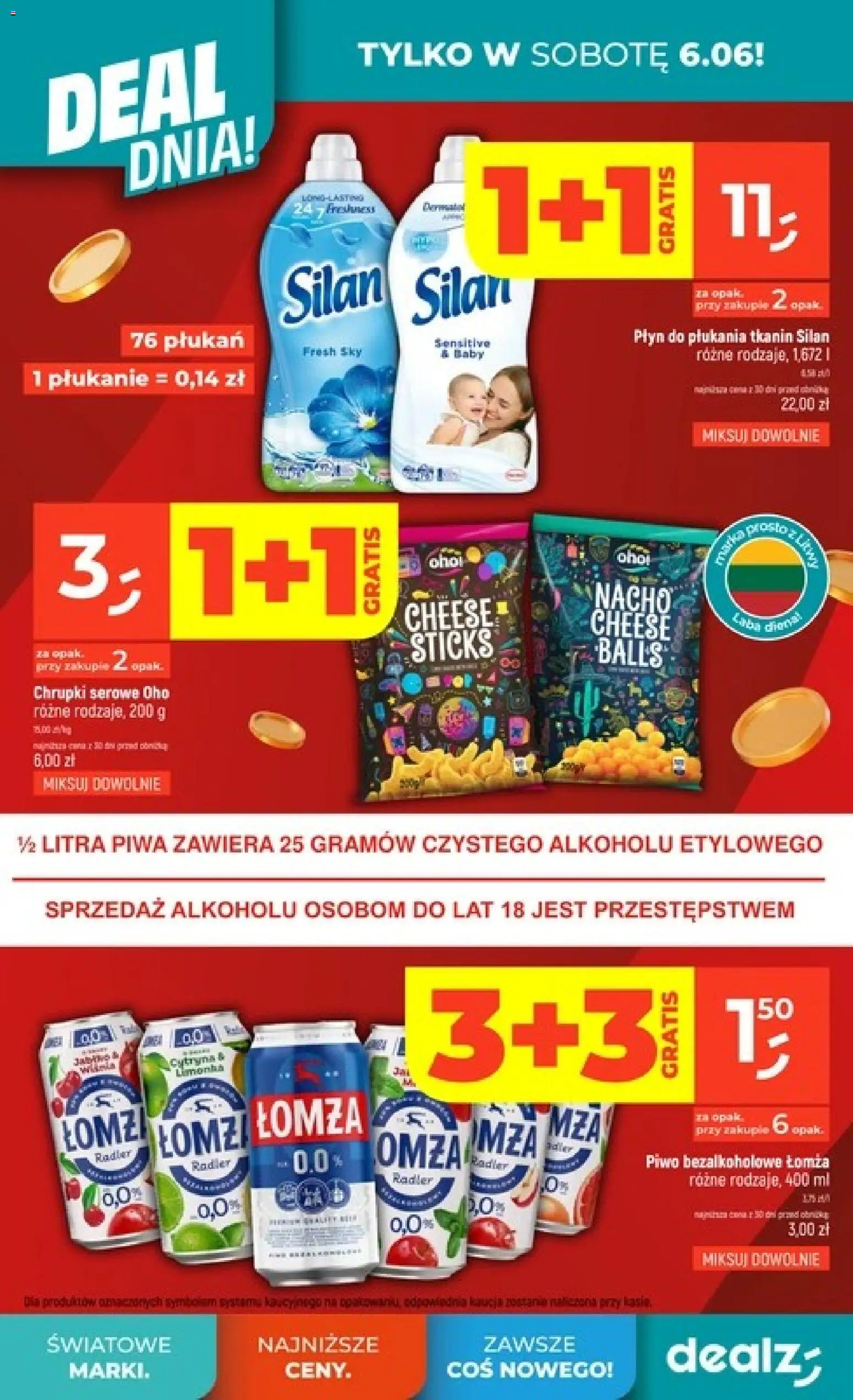 Dealz gazetka od 03.06.2026 | Strona: 4 | Produkty: Cytryna, Chrupki, Chrupki serowe, Płyn do płukania tkanin