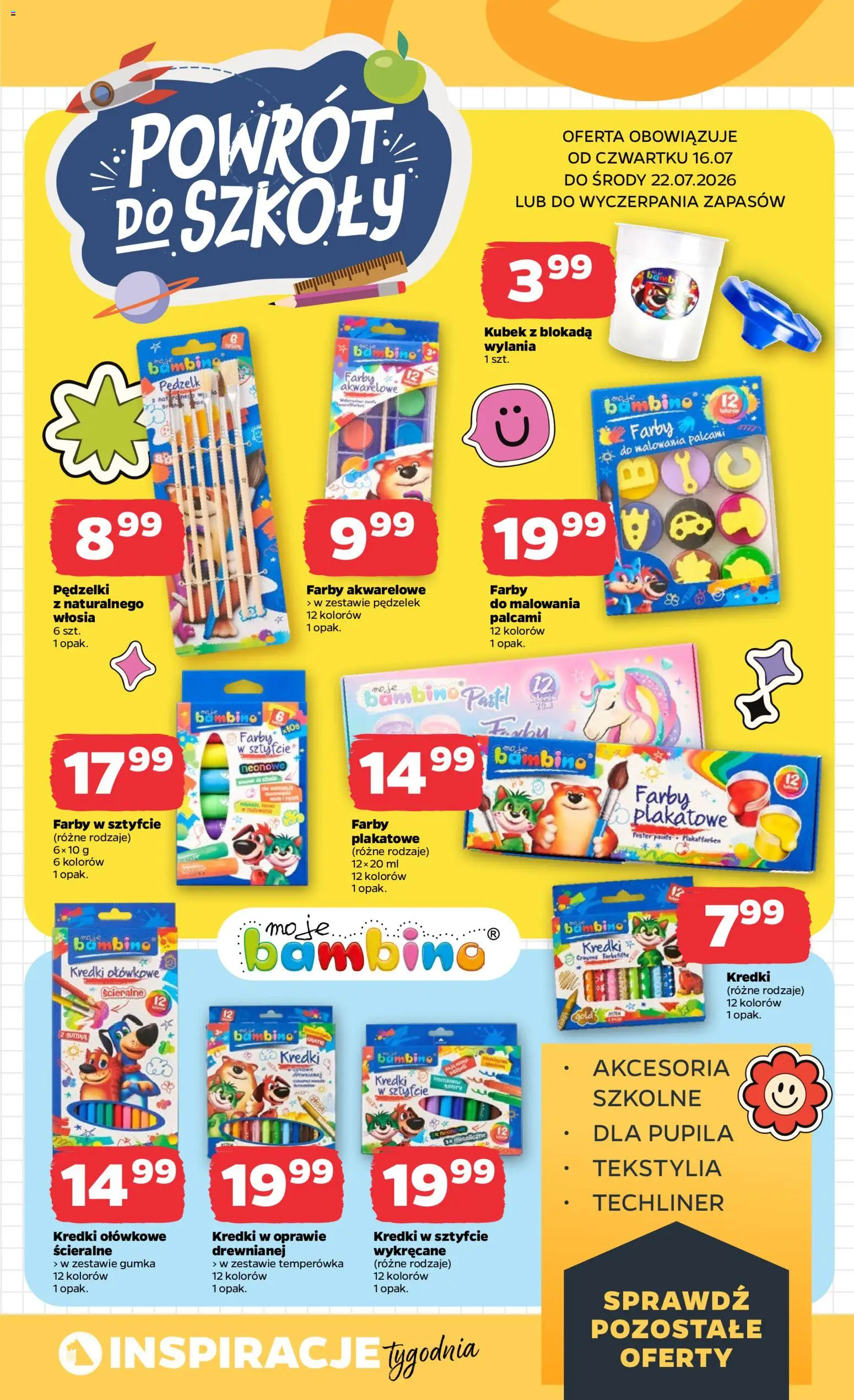 Netto gazetka od czwartku NonFood od 16.07.2026 | Strona: 1 | Produkty: Temperówka, Tekstylia