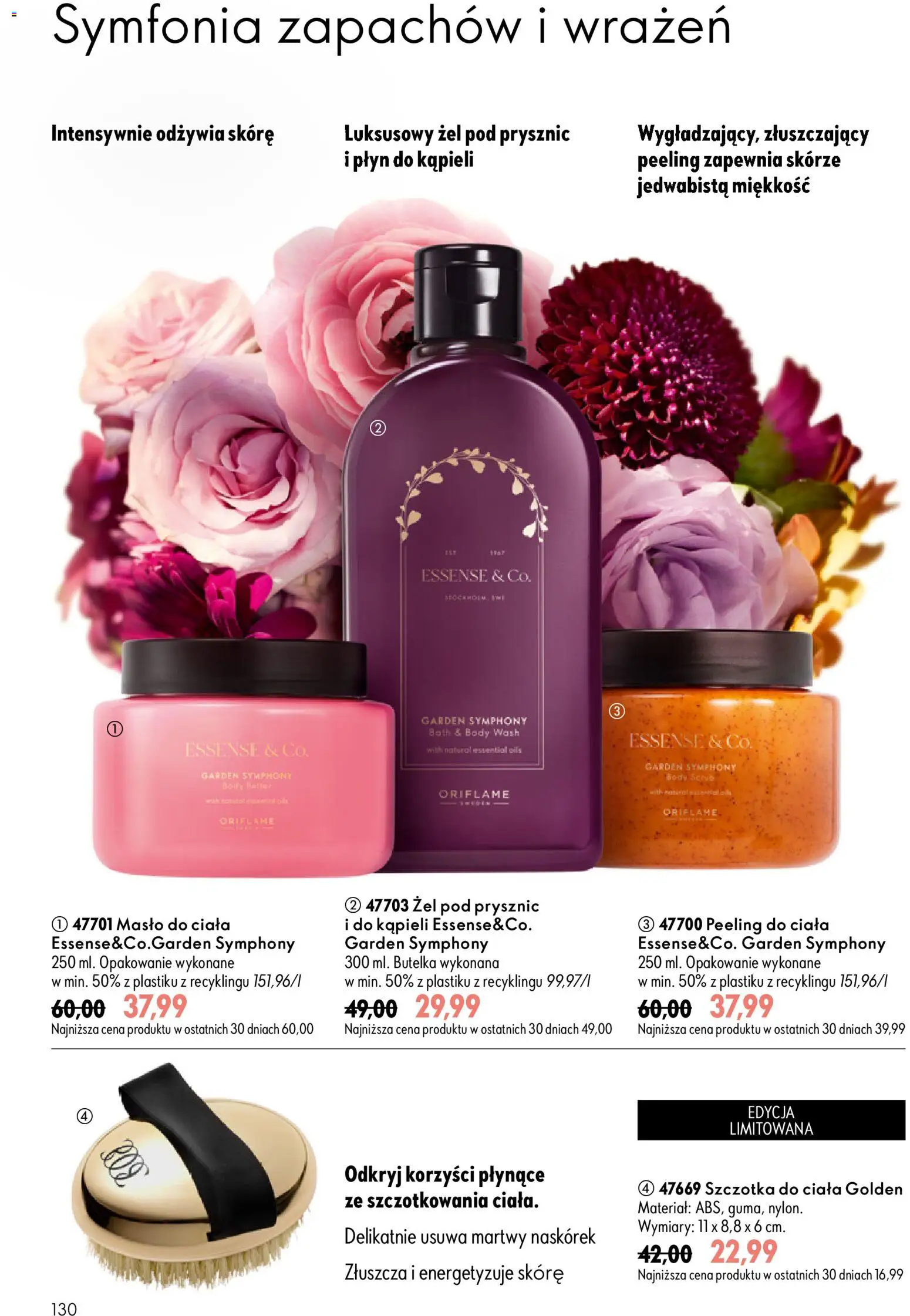 Oriflame Katalog 13 2026 od 09.09.2026 | Strona: 130 | Produkty: Płyn do kąpieli, Prysznic, Szczotka, Body