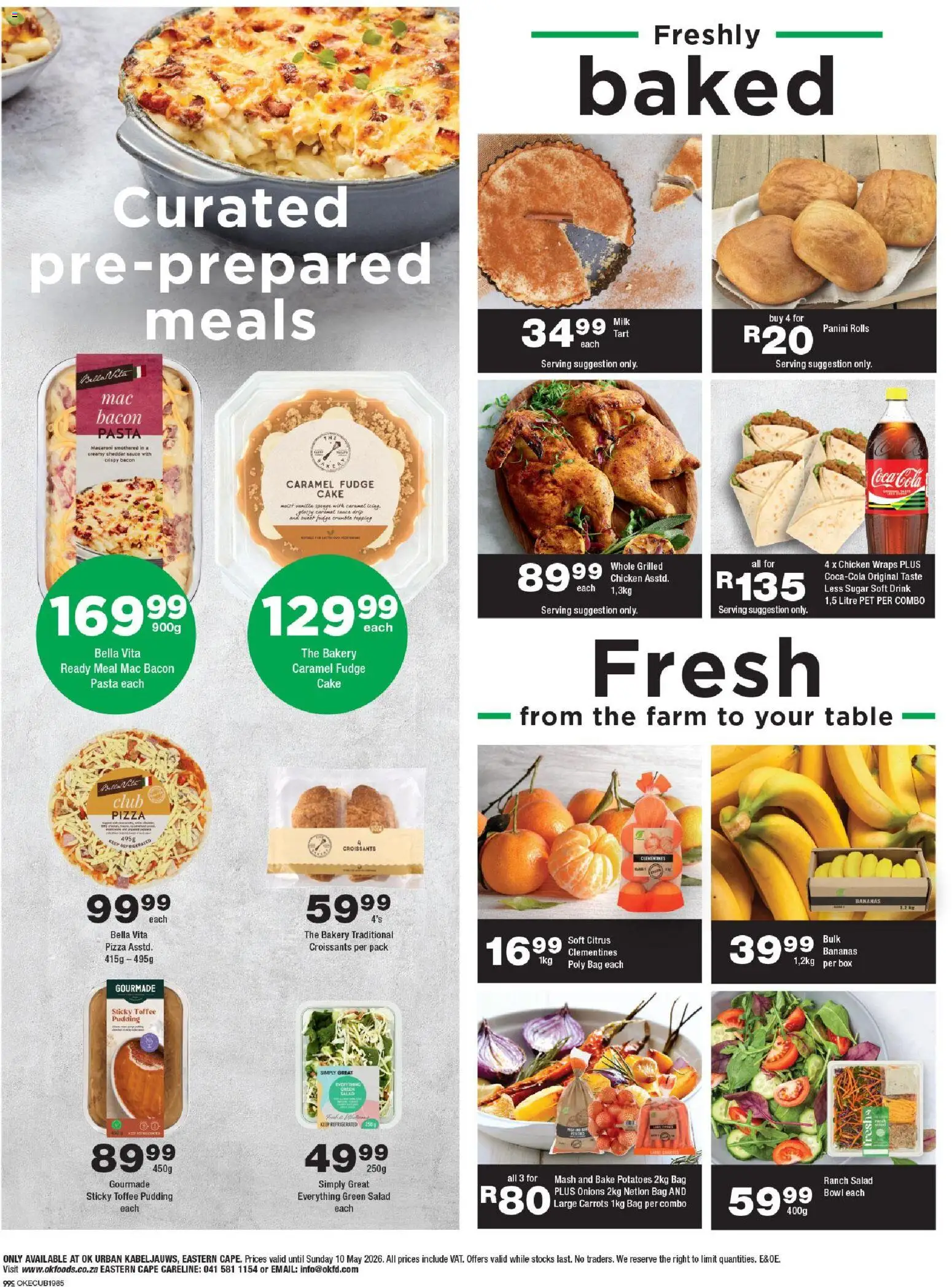 New OK Foods catalogue – valid from 24.04.2026 | Page: 2 | Products: Cake, Pasta, Sugar, Caramel