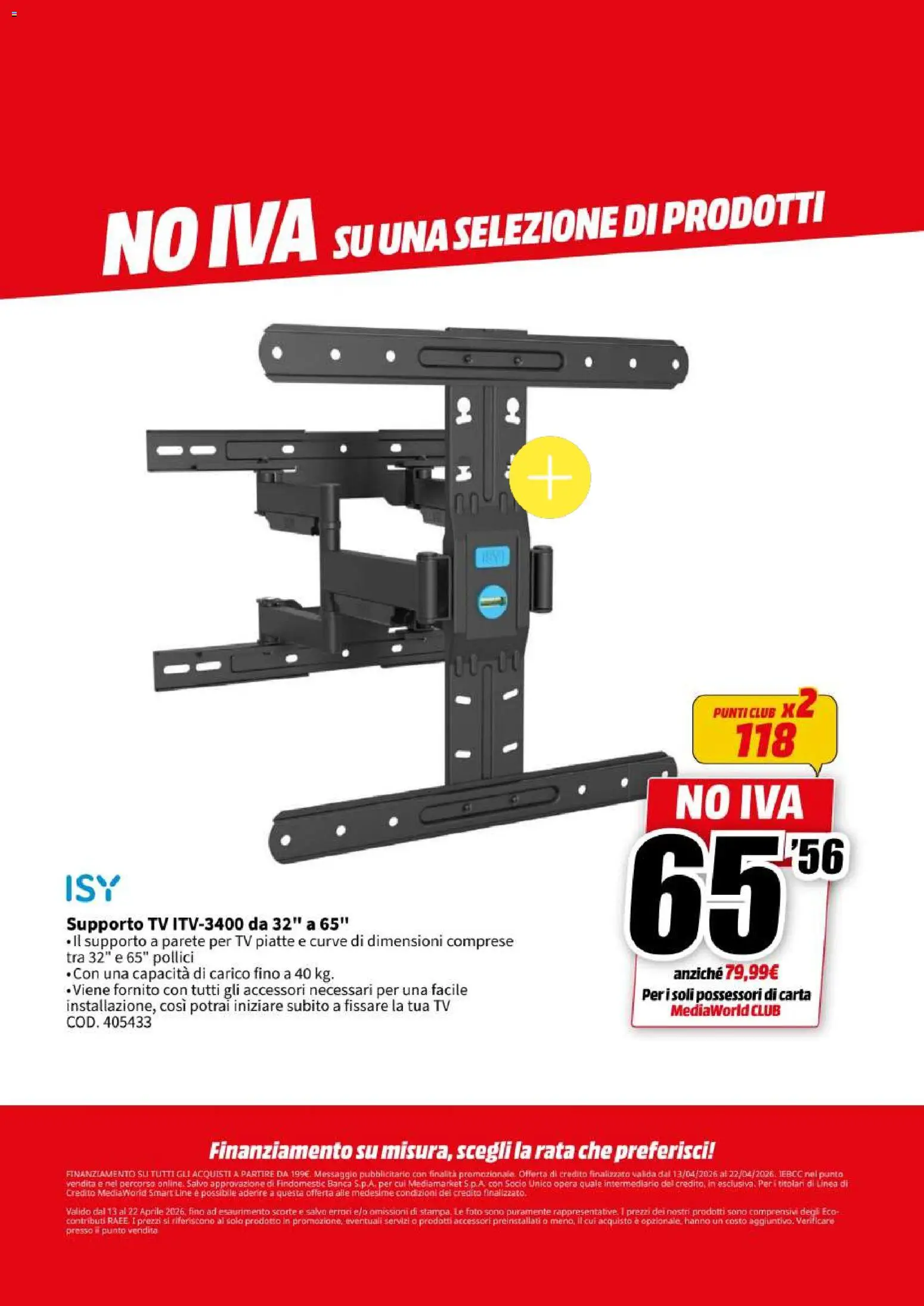 Volantino Media World del 13.04.2026 | Pagina: 8 | Prodotti: TV