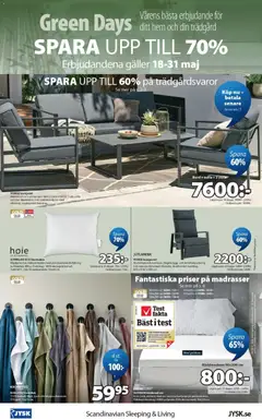 JYSK erbjudanden - Förhandsvisning av reklamblad från butik JYSK aktuell från 18.05.2026 | Sida: 8 | Produkter: Handduk, Dynor, Loungestol, Soffa