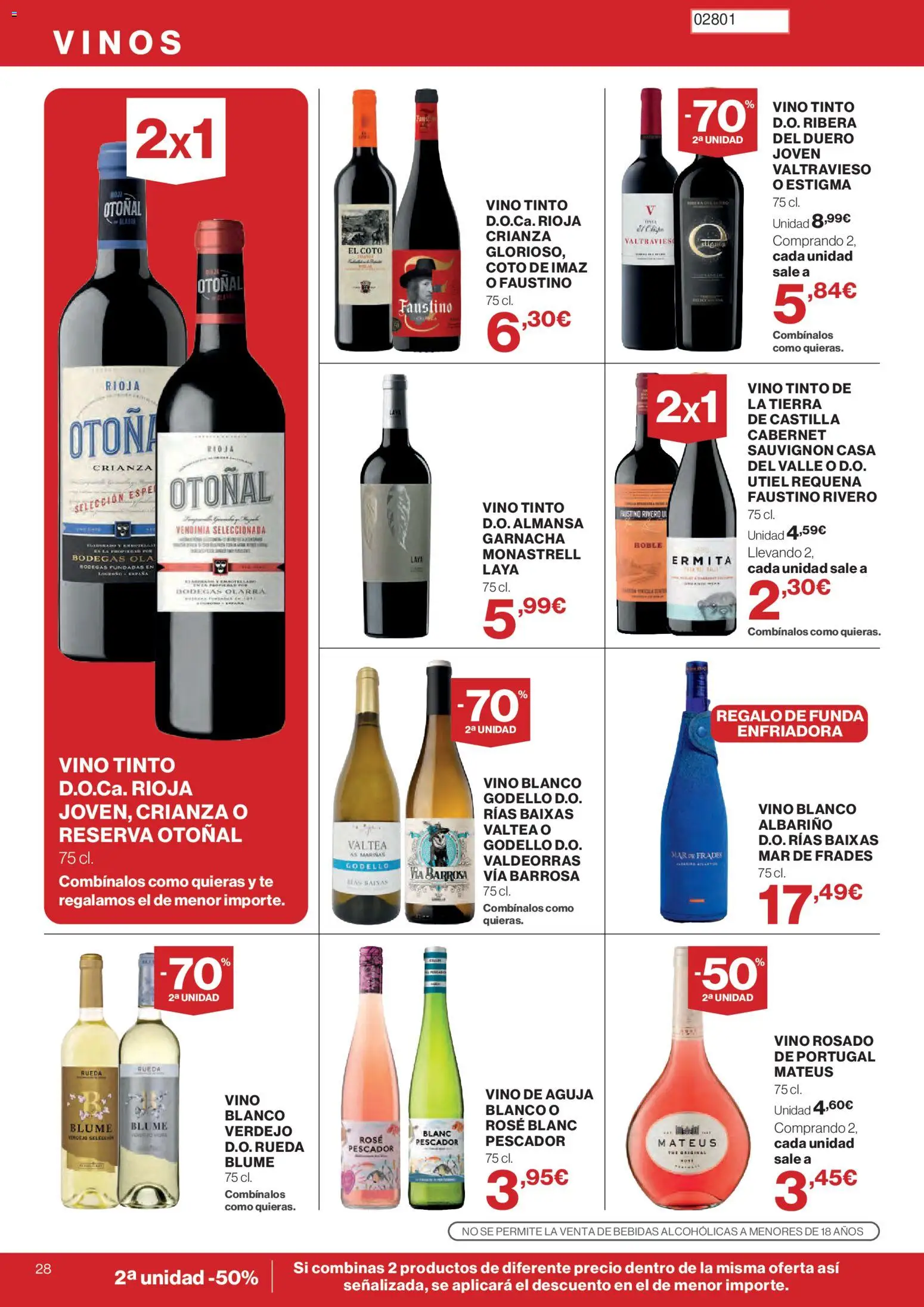 Hipercor catálogo │ válido desde el 30/07/2026 | Página: 28 | Productos: Vino rosado, Vino, Té, Funda