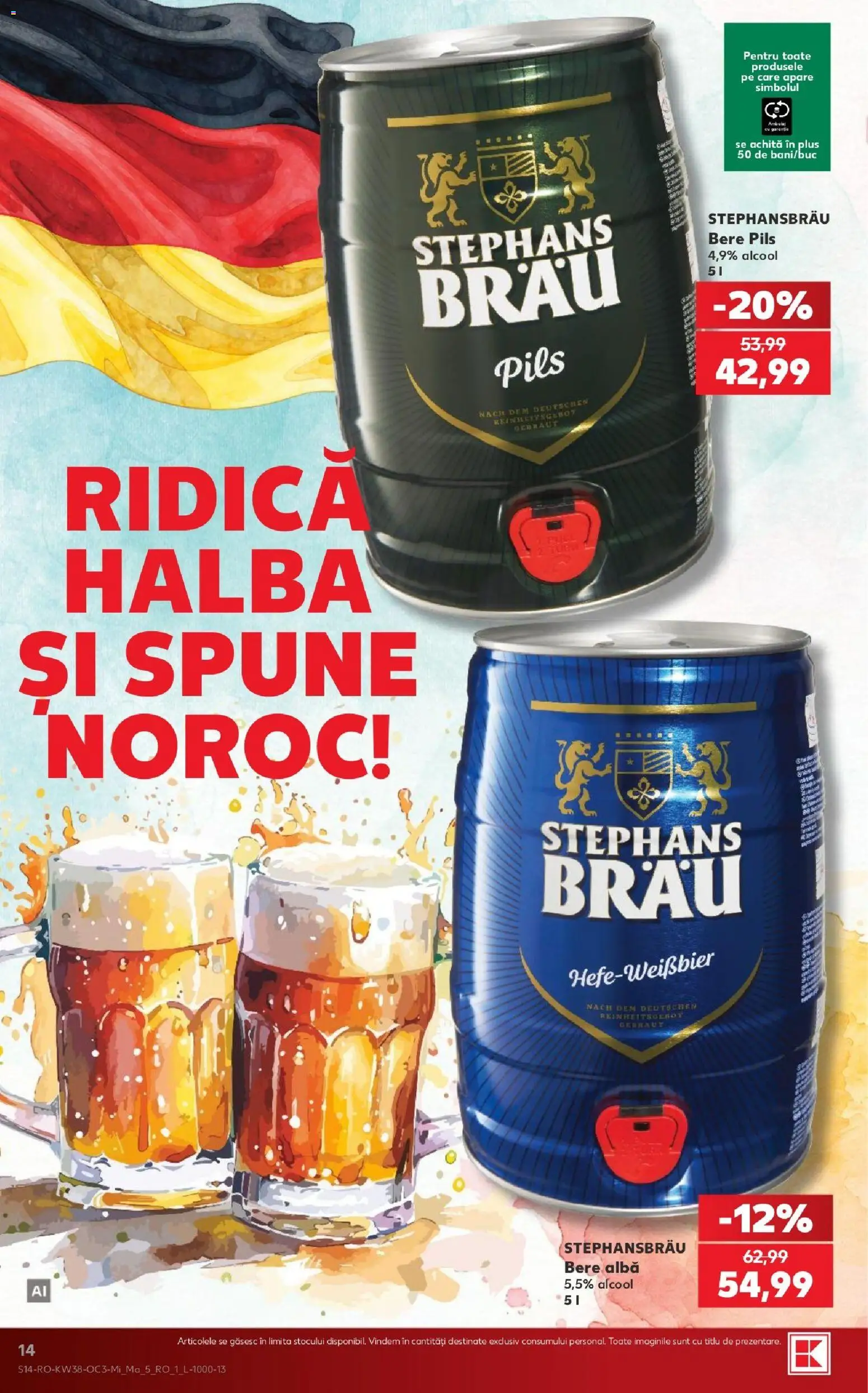 Kaufland RO akciós ujság - amely érvényes a következő dátumtól: 2026.09.16. | Oldal: 14