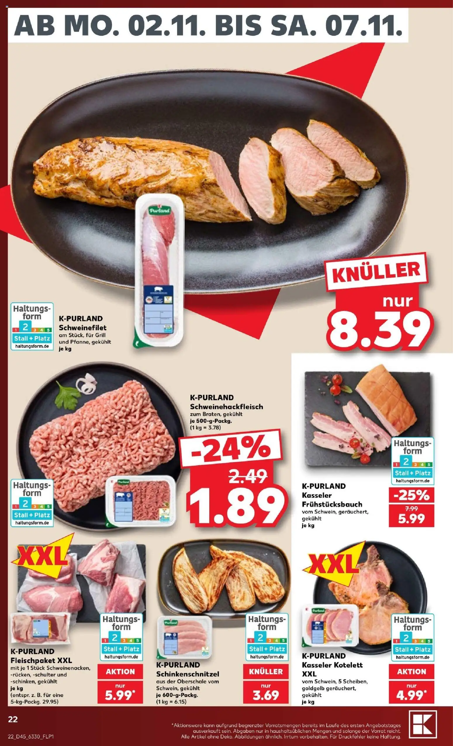 Kaufland Prospekt Hamburg – gültig ab 31.10.2026 | Seite: 22 | Produkte: Grill, Schweinefilet, Schulter