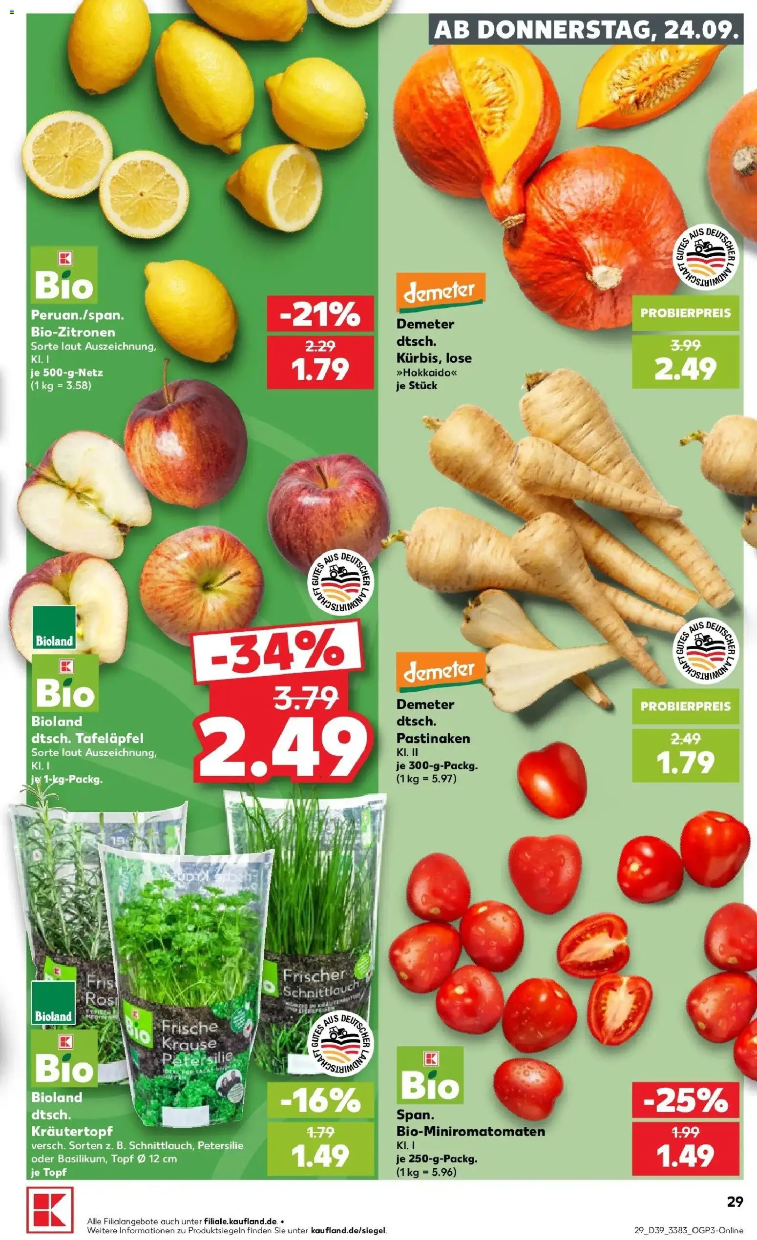Prospekt Kaufland ab 21.09.2026 » Angebote Online zum Blättern | Seite: 32 | Produkte: Petersilie
