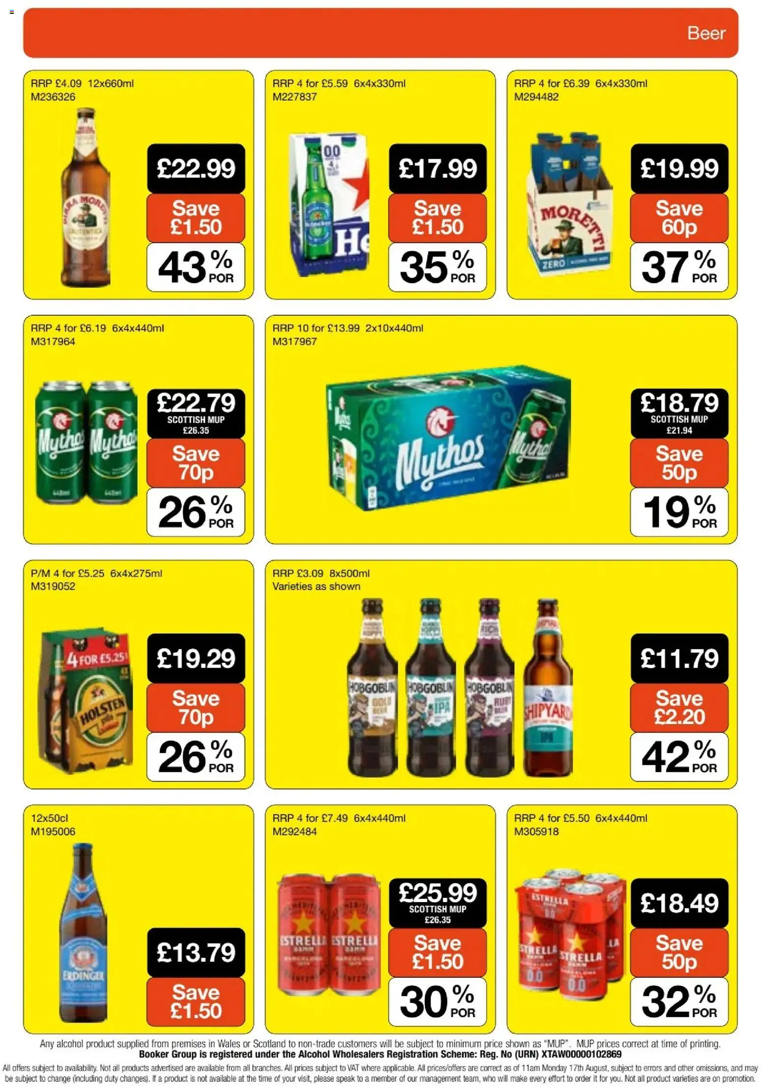 {H1} | Page: 21 | Products: Beer, Alcohol