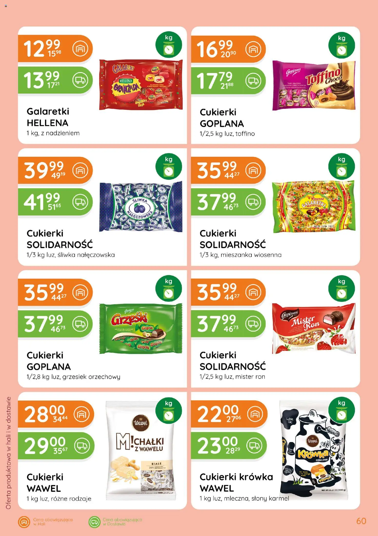 Eurocash gazetka od 15.10.2026 | Strona: 60 | Produkty: Galaretki, Śliwka nałęczowska, Krowka, Cukierki