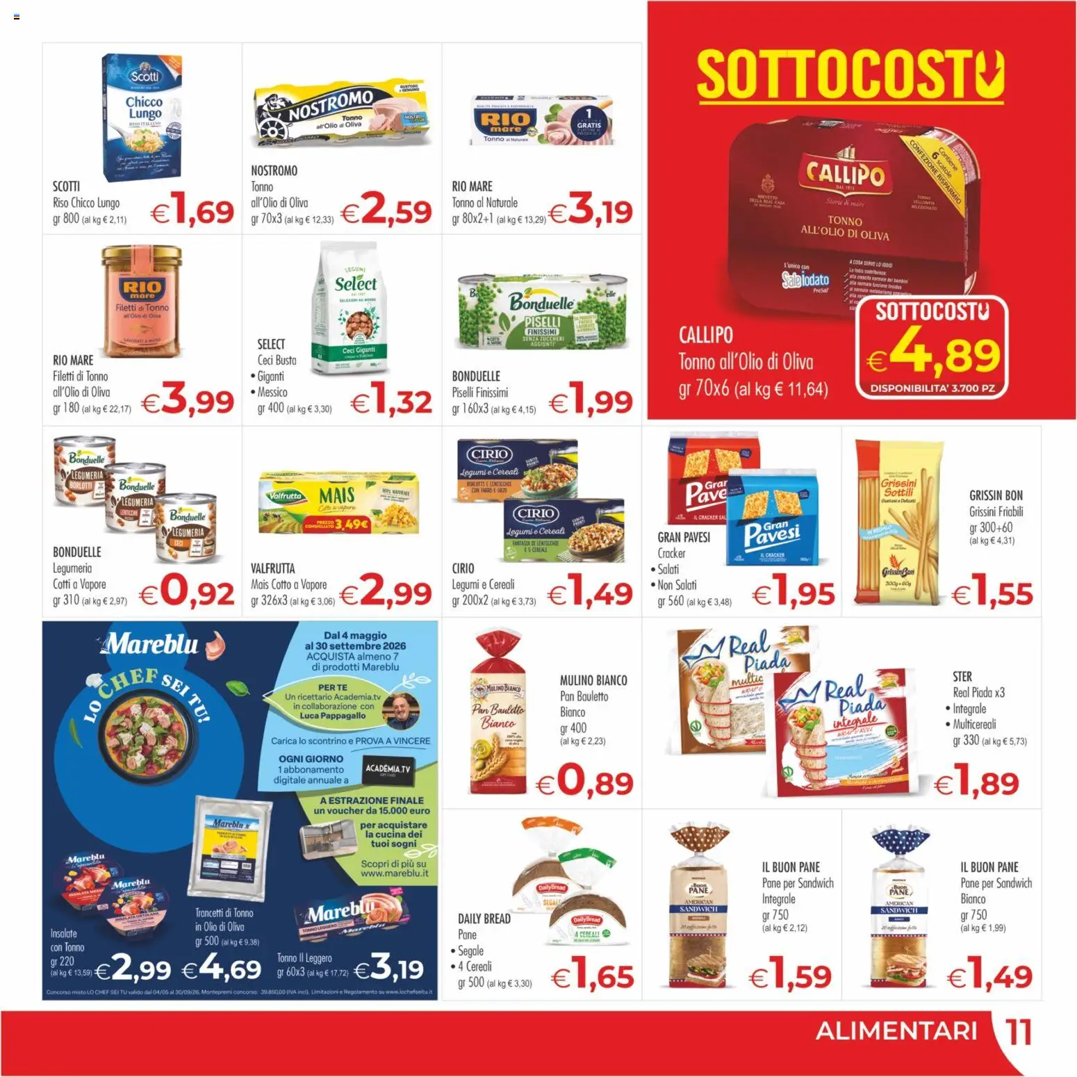 Volantino MerSi Supermercati del 09/09/2026 | Pagina: 11 | Prodotti: Insalata, Lenticchie, Grissini, Olio di Oliva