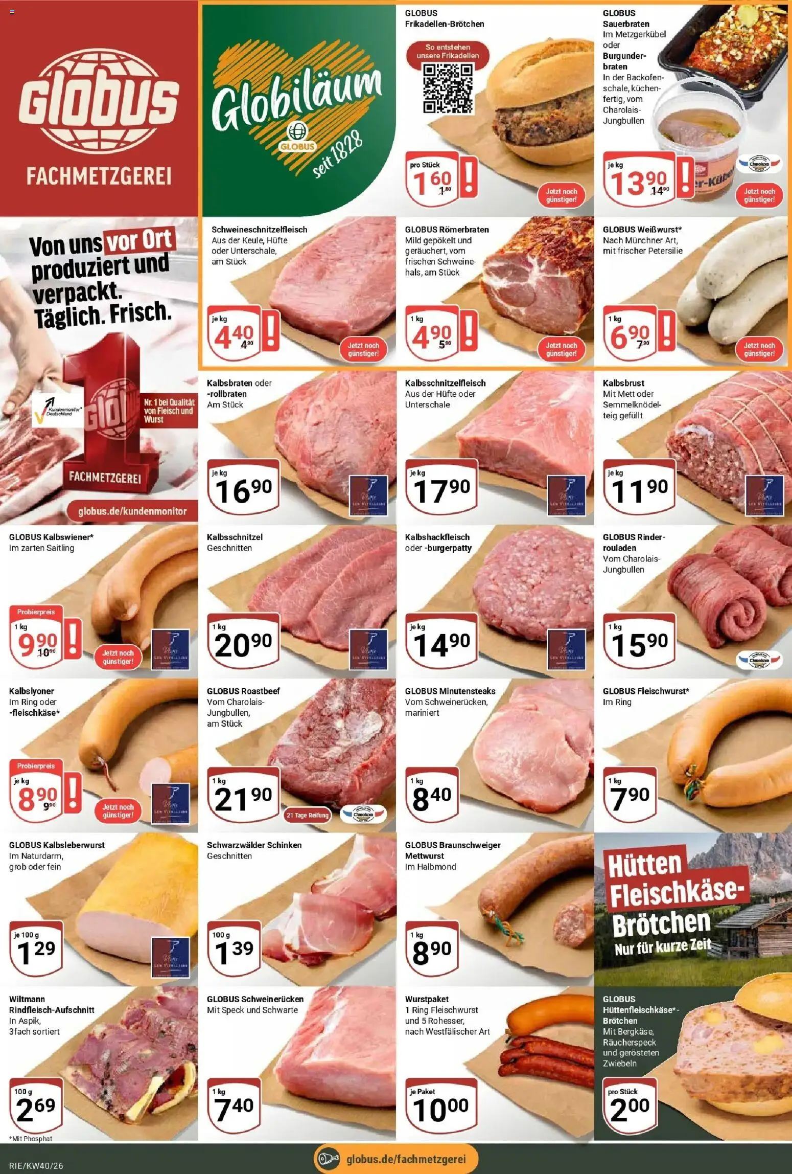Globus Prospekt Bochum-Riemke (ab 28.09.2026) » Angebote online | Seite: 9 | Produkte: Roastbeef, Zwiebeln, Wurst, Schweinerucken
