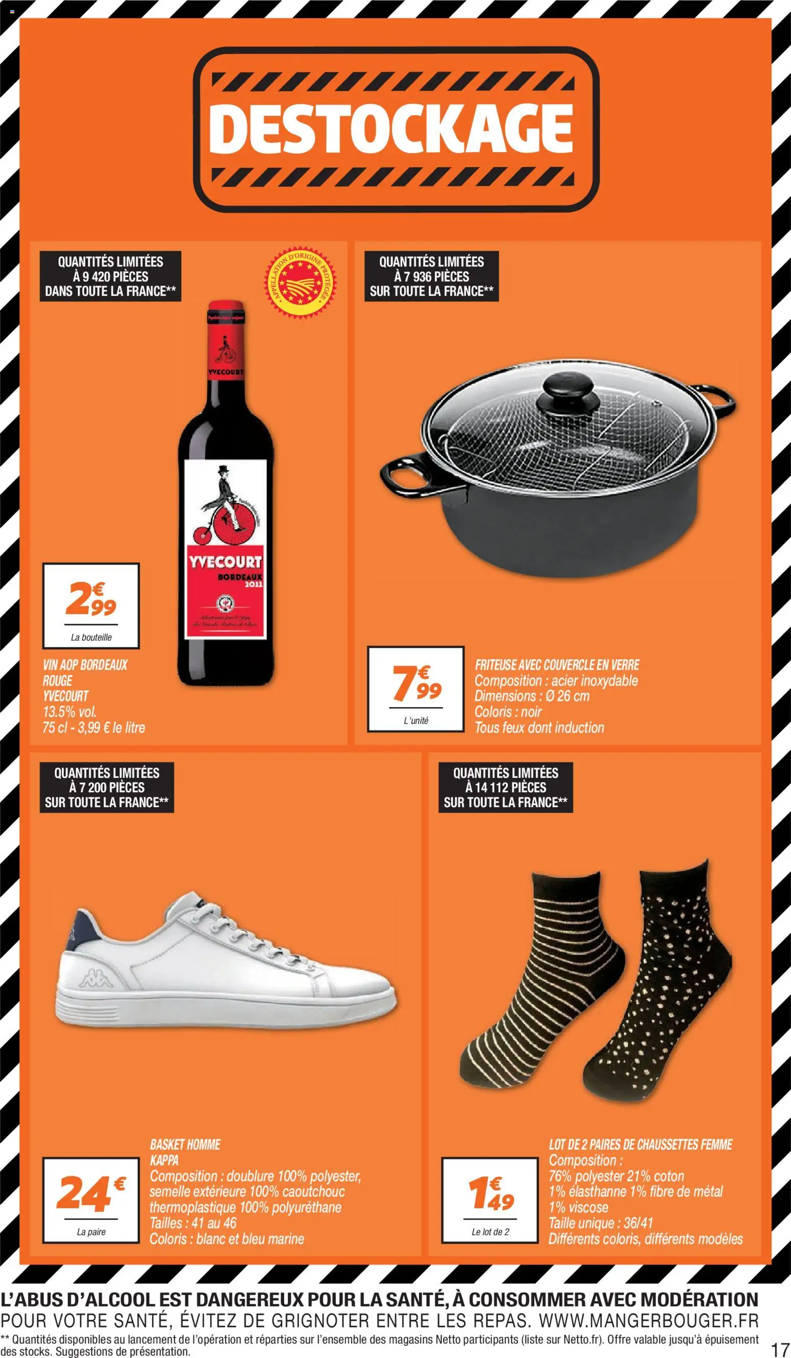 {H1} | Page: 17 | Produits: Coton, Friteuse, Vin