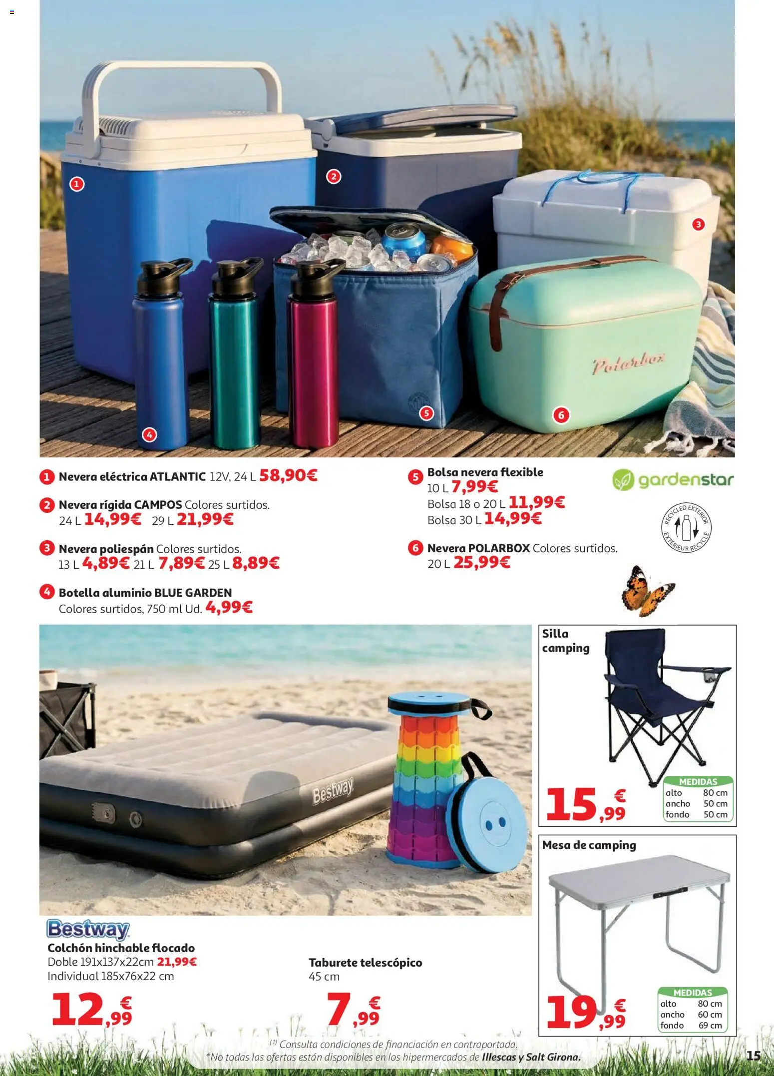 Alcampo Aire Libre HP Cat │ válido desde el 05.05.2026 | Página: 15 | Productos: Taburete, Nevera, Mesa, Silla