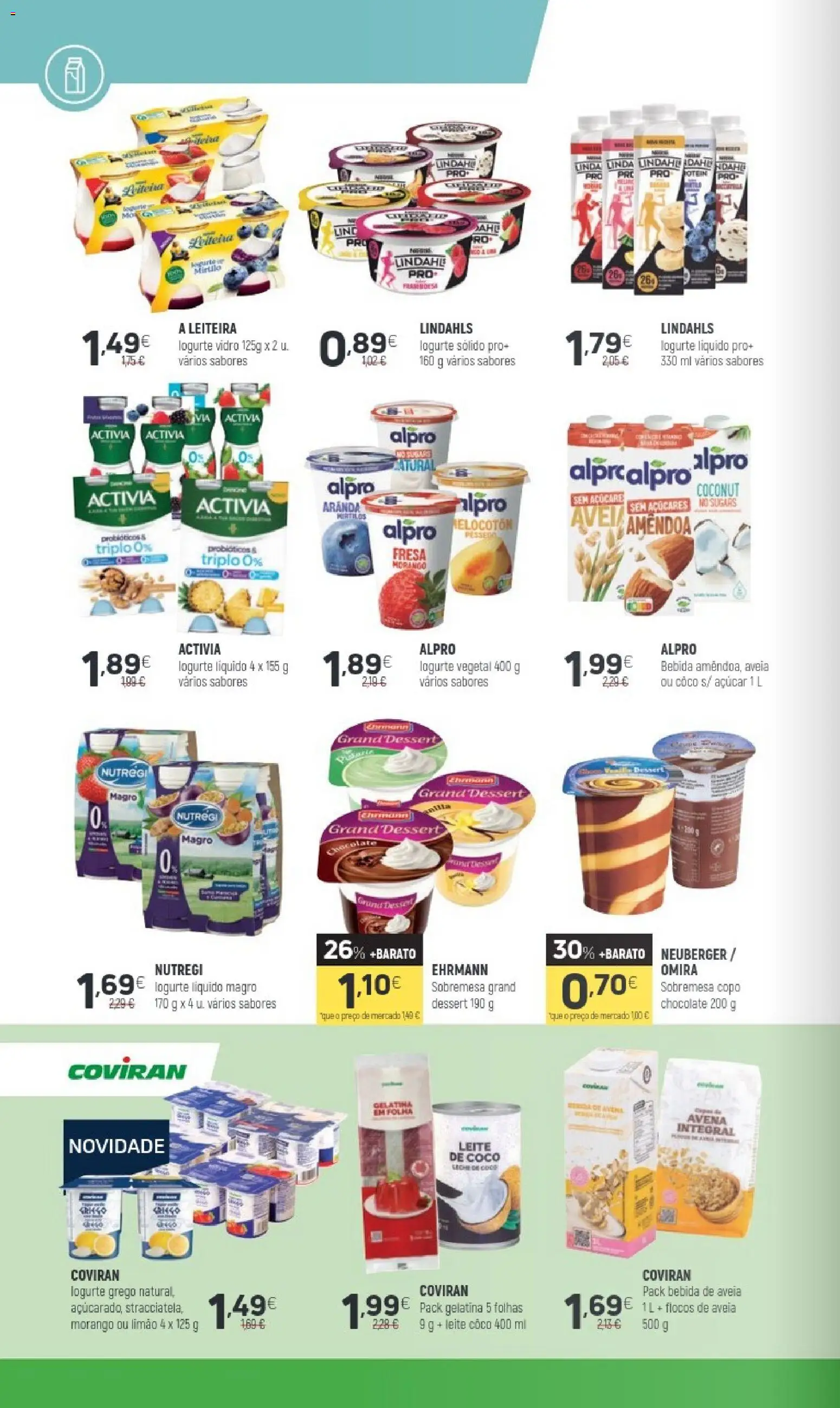 Coviran folheto │ válido de 21.04.2026 | Página: 4 | Produtos: Gelatina, Probióticos, Leite, Açúcar