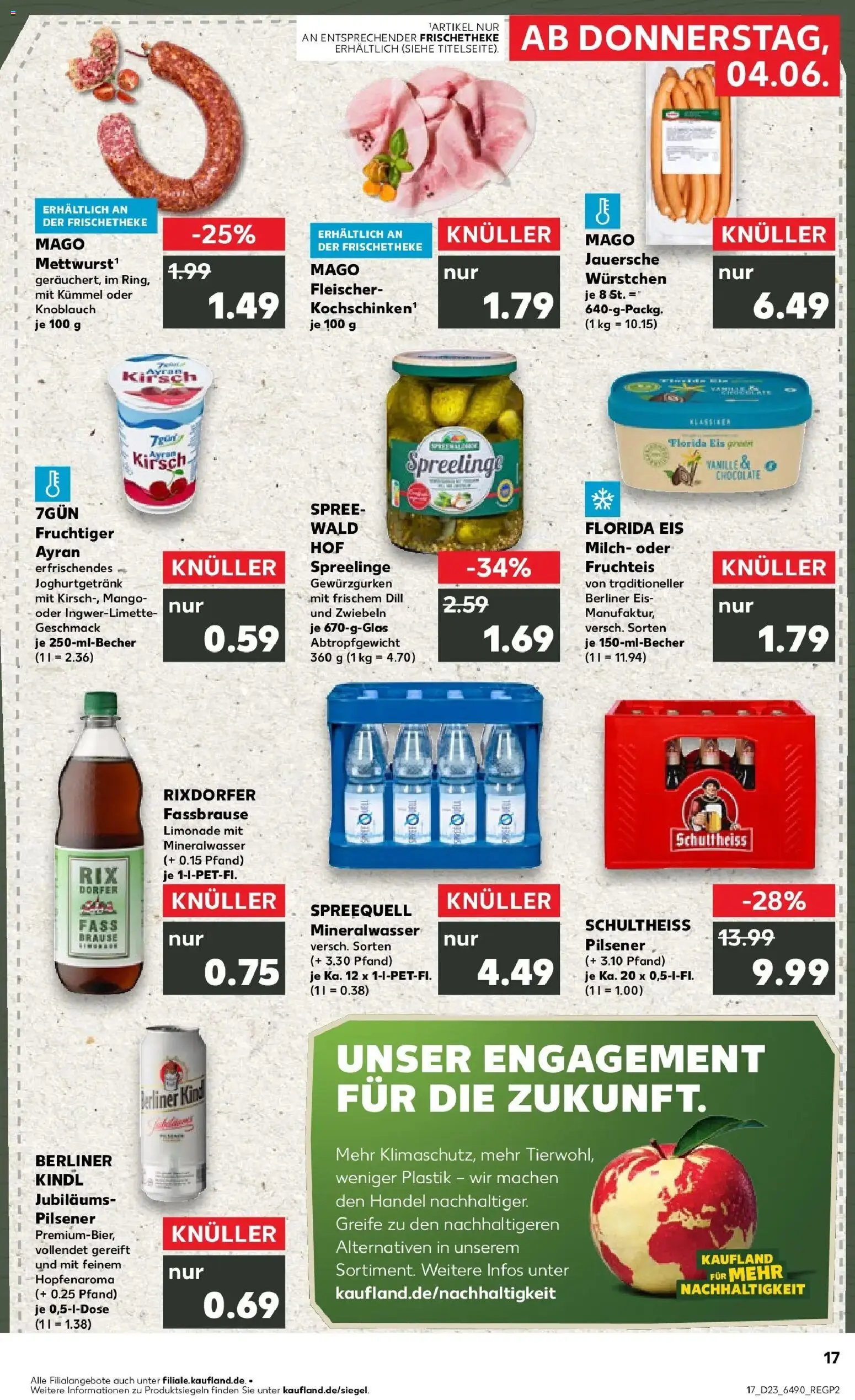 Kaufland Prospekt Berlin – gültig ab 01.06.2026 | Seite: 24 | Produkte: Limonade, Mineralwasser, Zwiebeln, Mango