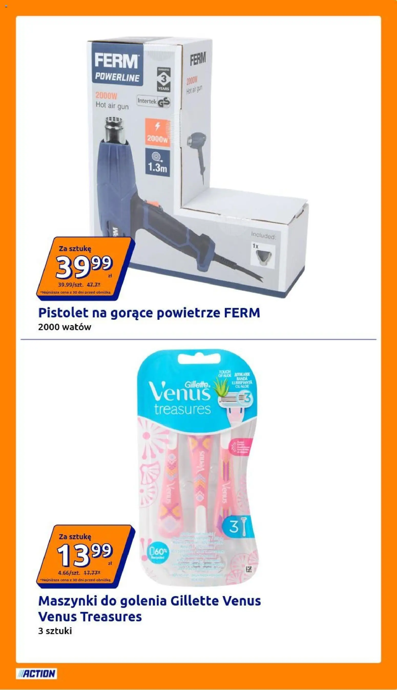 Action gazetka od 03.06.2026 | Strona: 25 | Produkty: Gillette, Maszynki do golenia