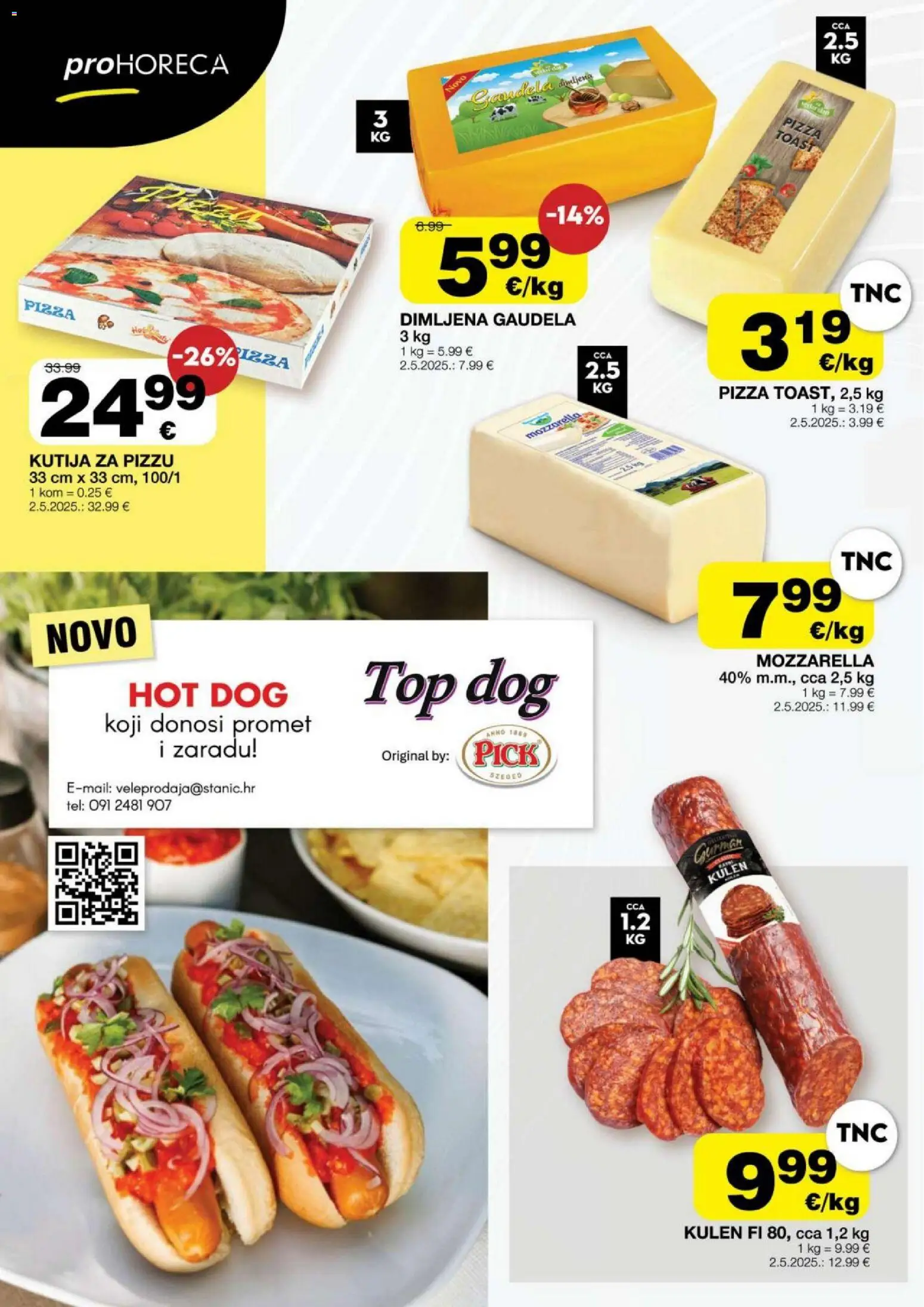 Stanić Diskont katalog | vrijedi od 09.07.2026 | Stranica: 12 | Proizvodi: Kutija, Mozzarella, Toast, Kulen