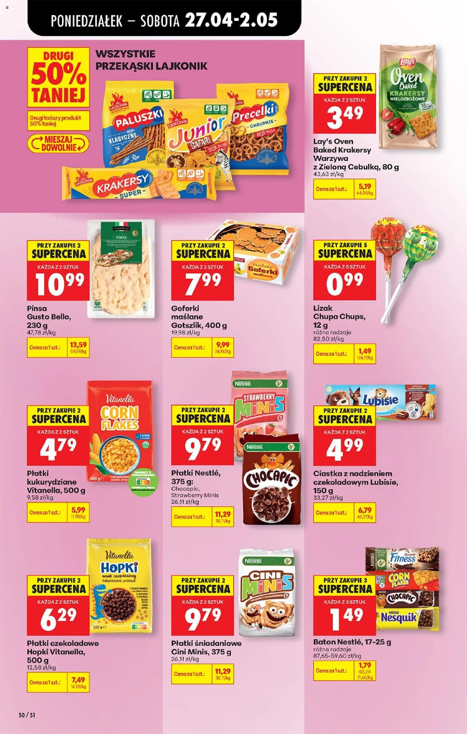 Biedronka gazetka od poniedziałku od 27.04.2026 | Strona: 68 | Produkty: Coccolino, Kraft tabletki do zmywarki, Proszek do prania, Tabletki do zmywarki