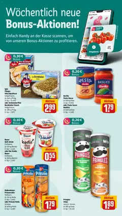 Pringles Chips, versch. Sorten, je 185-g-Dose ab 11.05.2026 gültig | Seite: 2 | Produkte: Kefir, Paprika, Pasta, Iglo schlemmerfilet