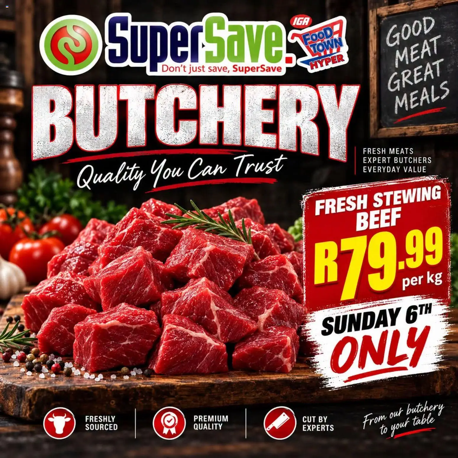 New Super Save catalogue – valid from 06/09/2026 | Page: 1 | Products: Table, Beef